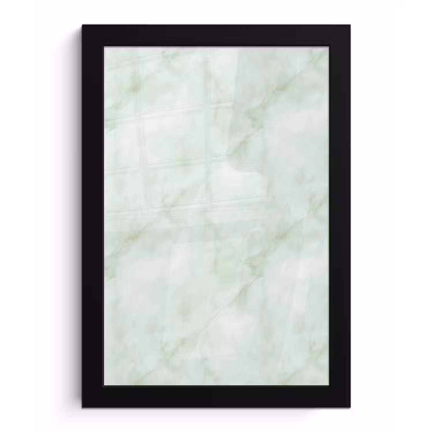 Groen - Marmer - Vloeiende aders fotolijst zwart zonder passe partout klein 224 -3d