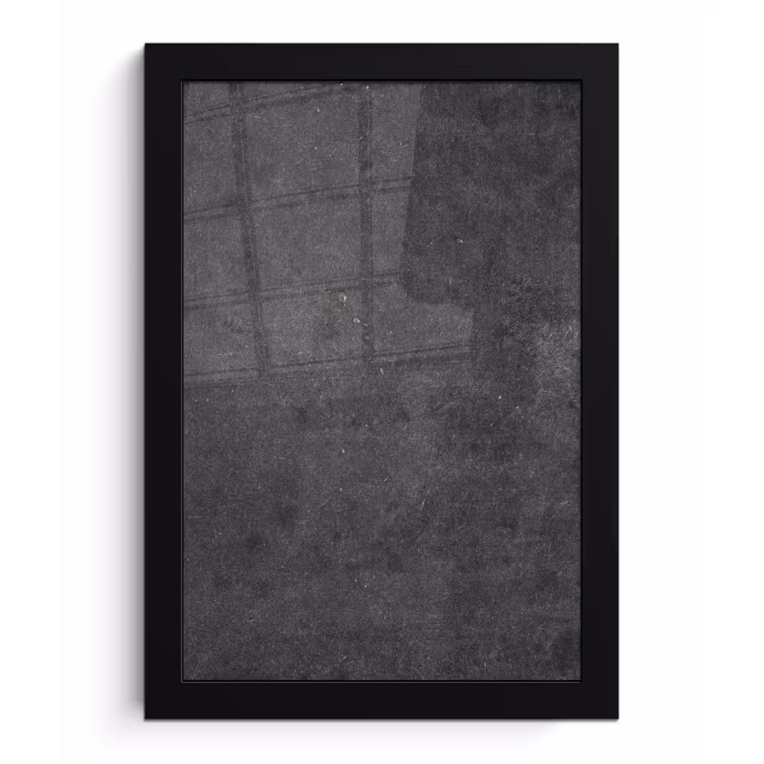 Industrieel - Leisteen - Grijs - Structuur - Beton fotolijst zwart zonder passe partout klein -3d