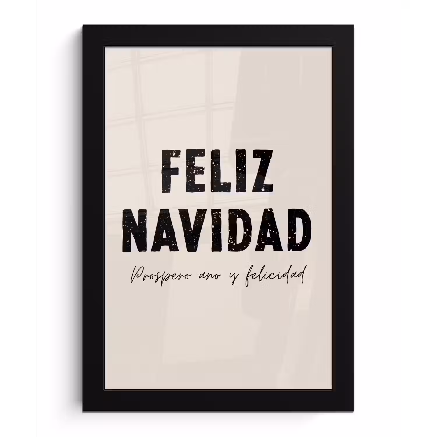 Kerst - Quotes - Feliz navidad - Kerstmis - Feestdagen fotolijst zwart zonder passe partout klein -3d