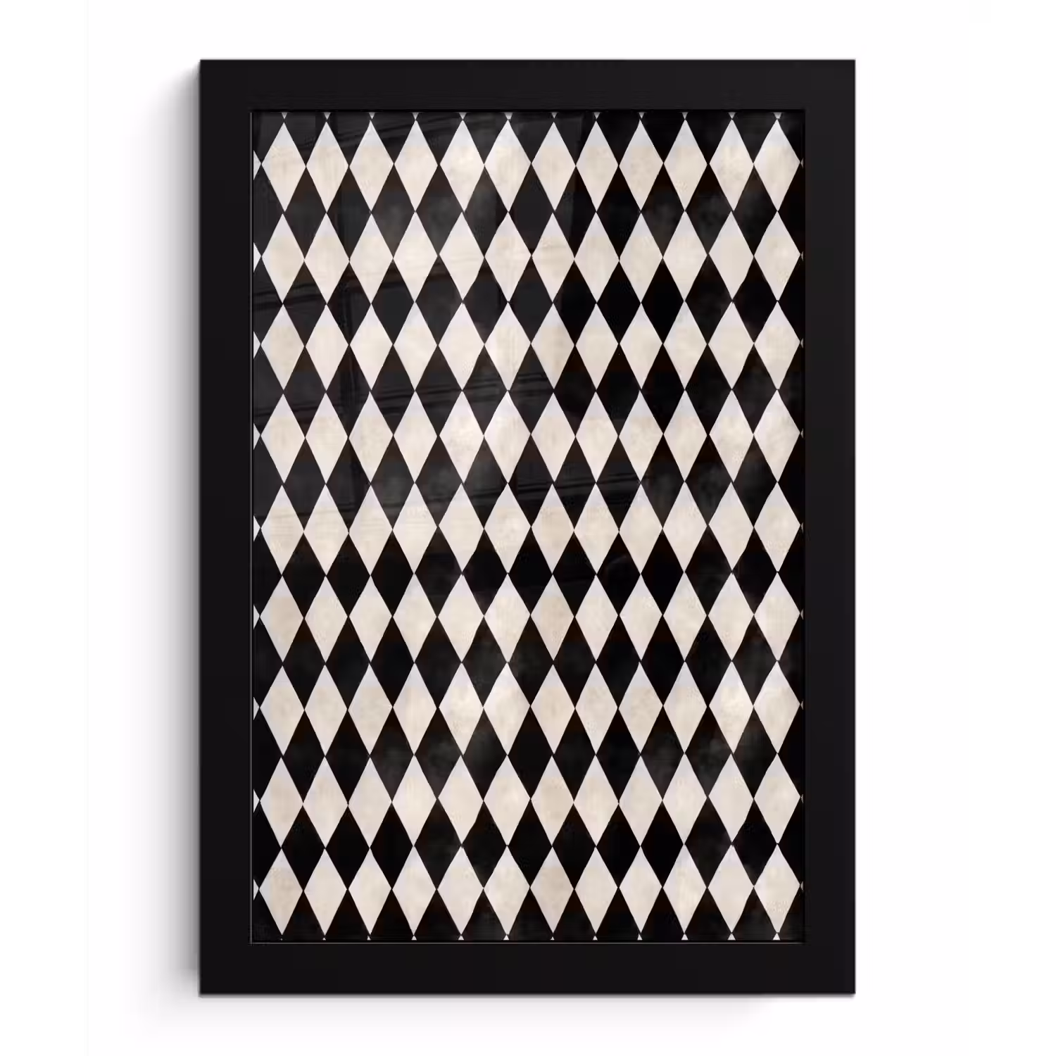 Klassiek - Patroon - Zwart fotolijst zwart zonder passe partout klein 224 -3d