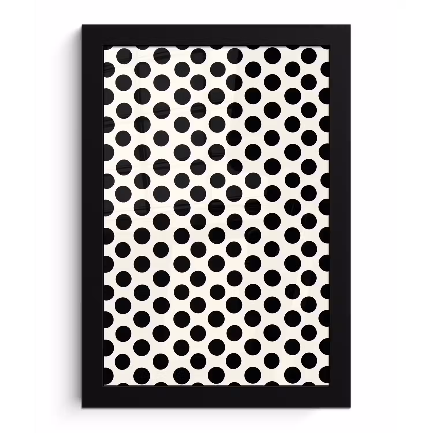 Klassiek - Stippen - Zwart fotolijst zwart zonder passe partout klein 224 -3d