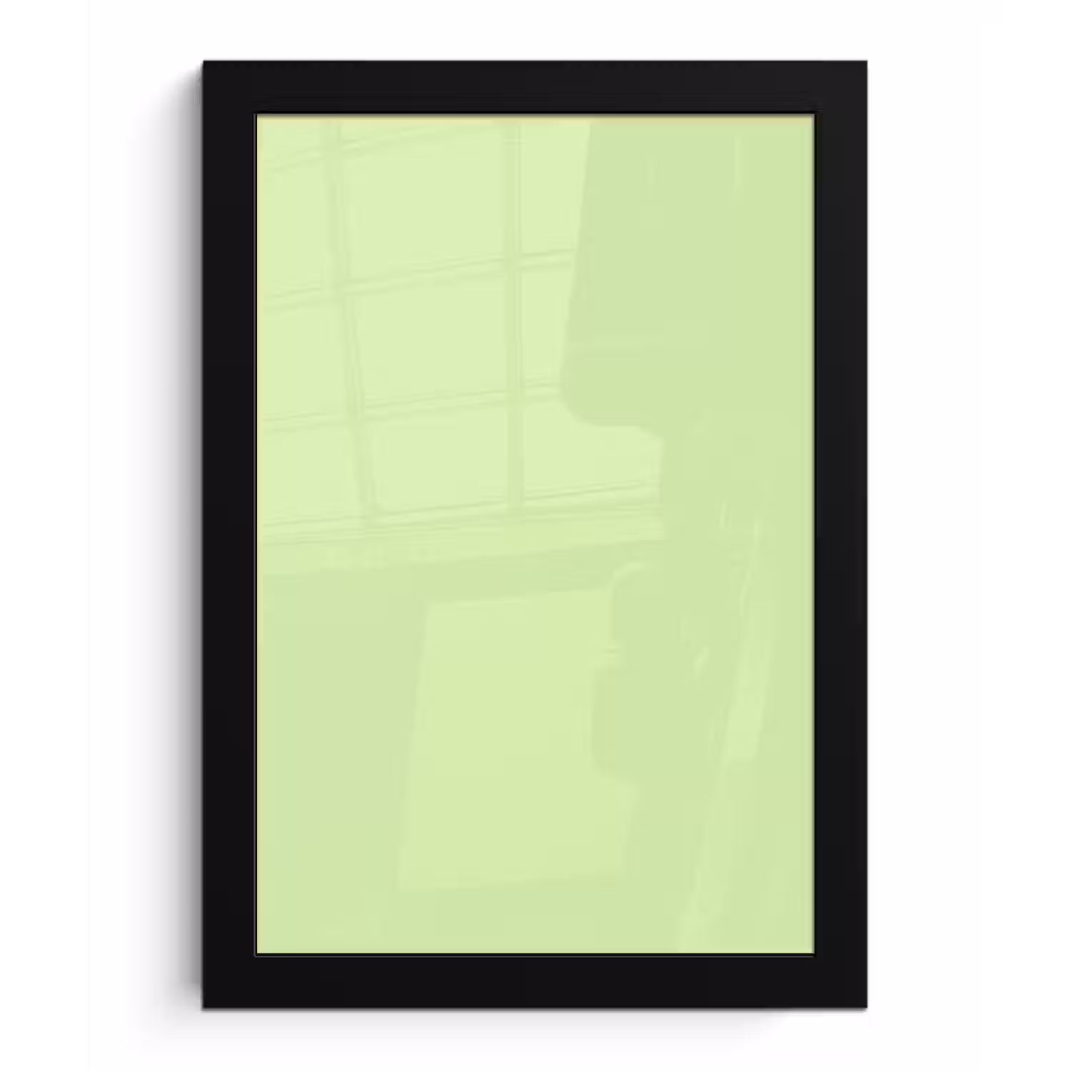 Light - Lime - Groen fotolijst zwart zonder passe partout klein 224 -3d