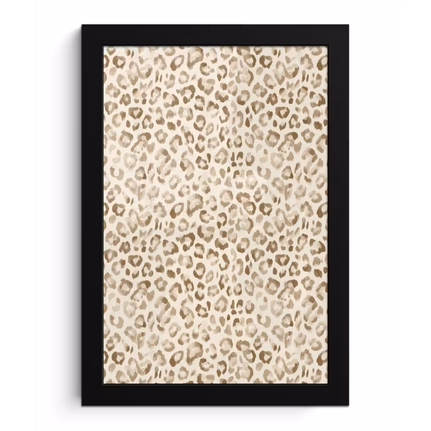 Luipaard - Klassiek - Beige fotolijst zwart zonder passe partout klein 224 -3d
