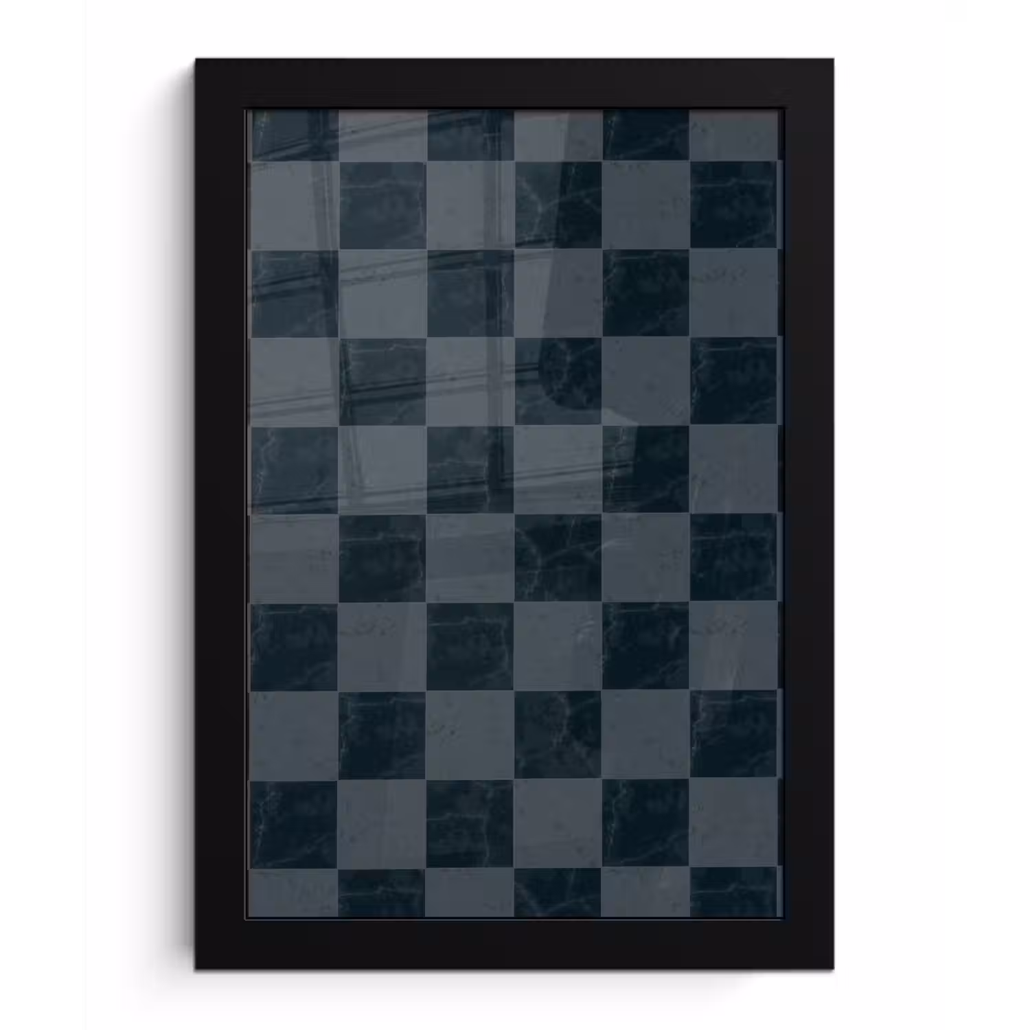 Marmer - Patroon - Antraciet fotolijst zwart zonder passe partout klein 224 -3d