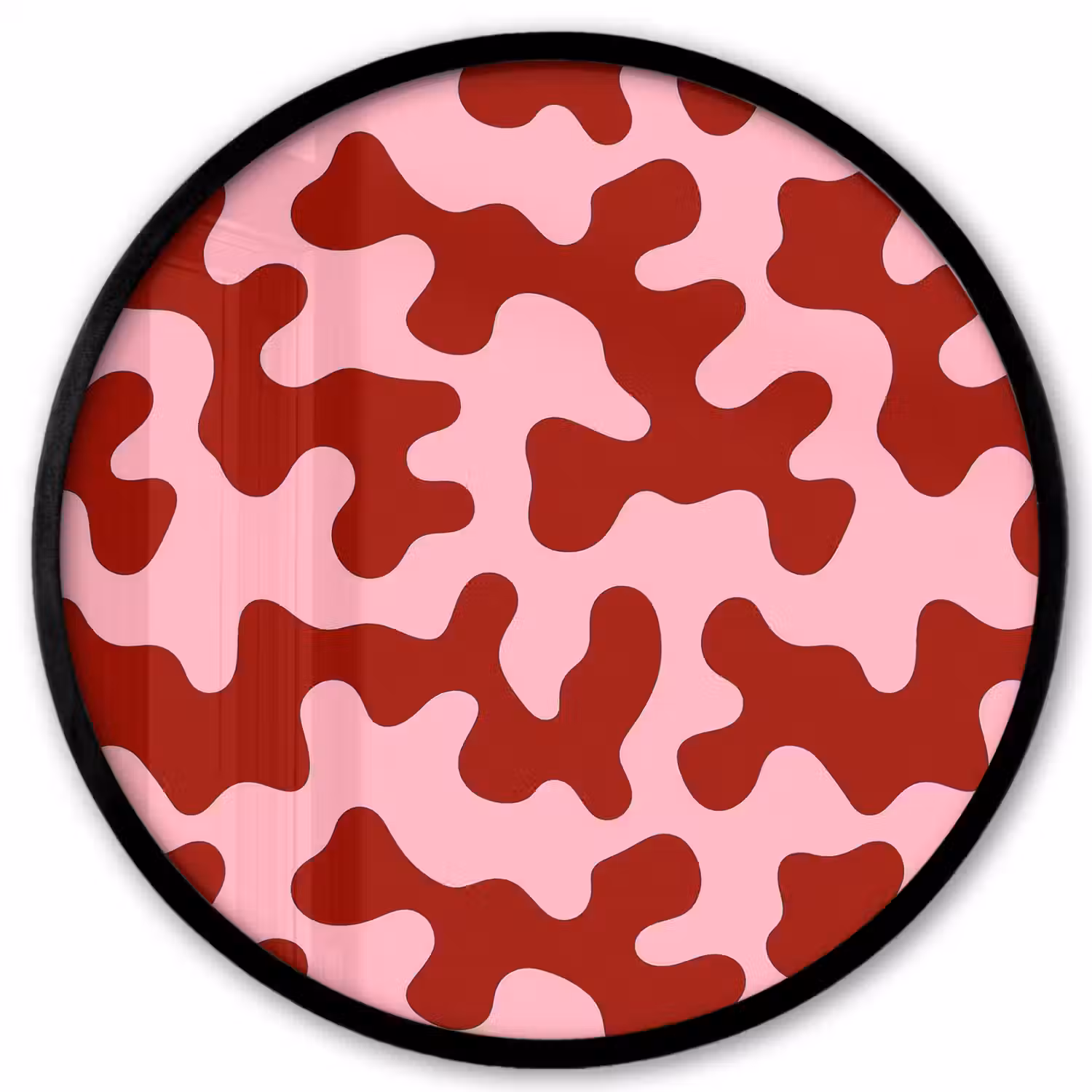 Modern - Abstract - Rood Fotolijst rond zonder passe partout klein 856 -3d