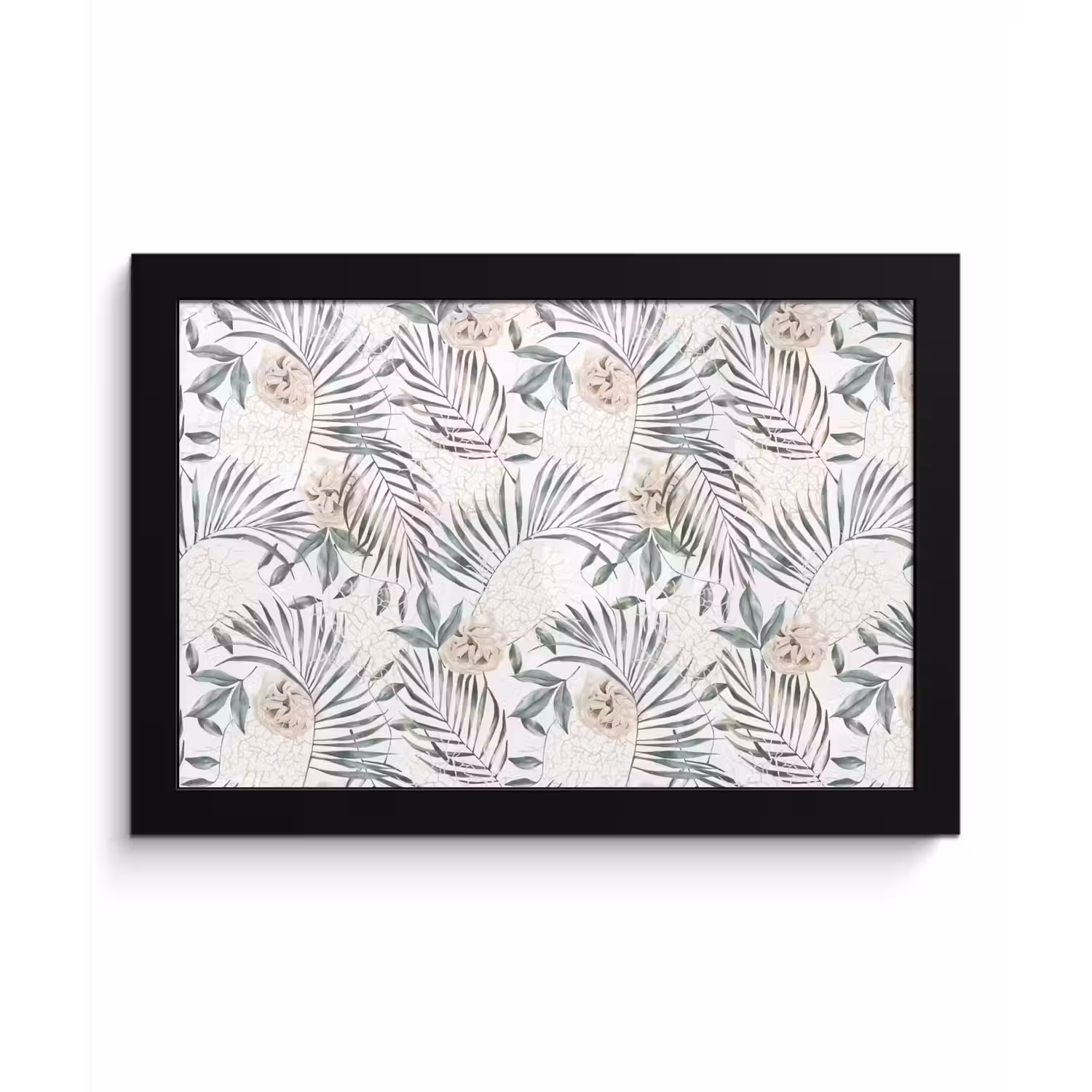 Monstera - Palmblad - Jungle - Tropisch fotolijst zwart zonder passe partout klein -3d