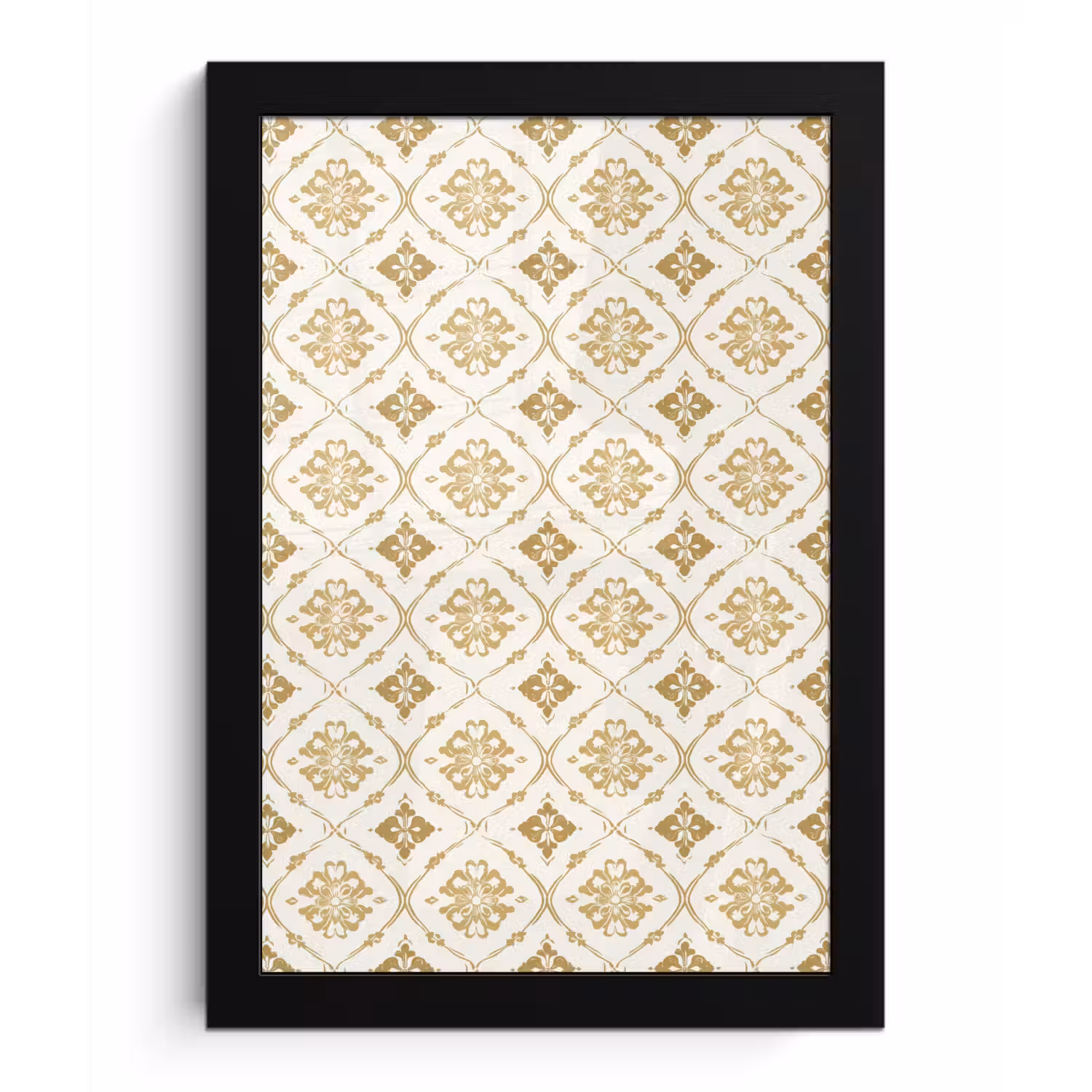 Ornament - Klassiek - Goud fotolijst zwart zonder passe partout klein 224 -3d