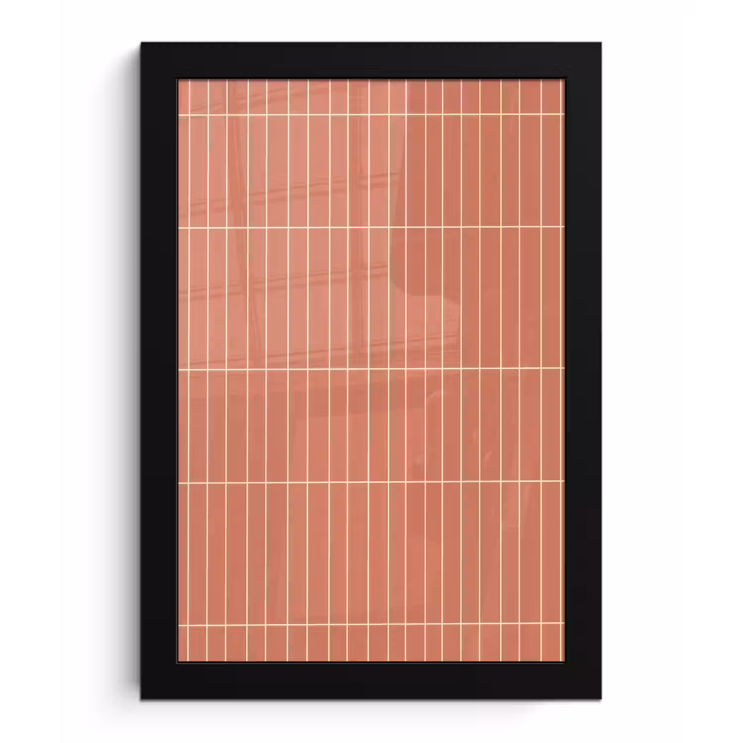Patroon - Tegels - Terracotta fotolijst zwart zonder passe partout klein 224 -3d