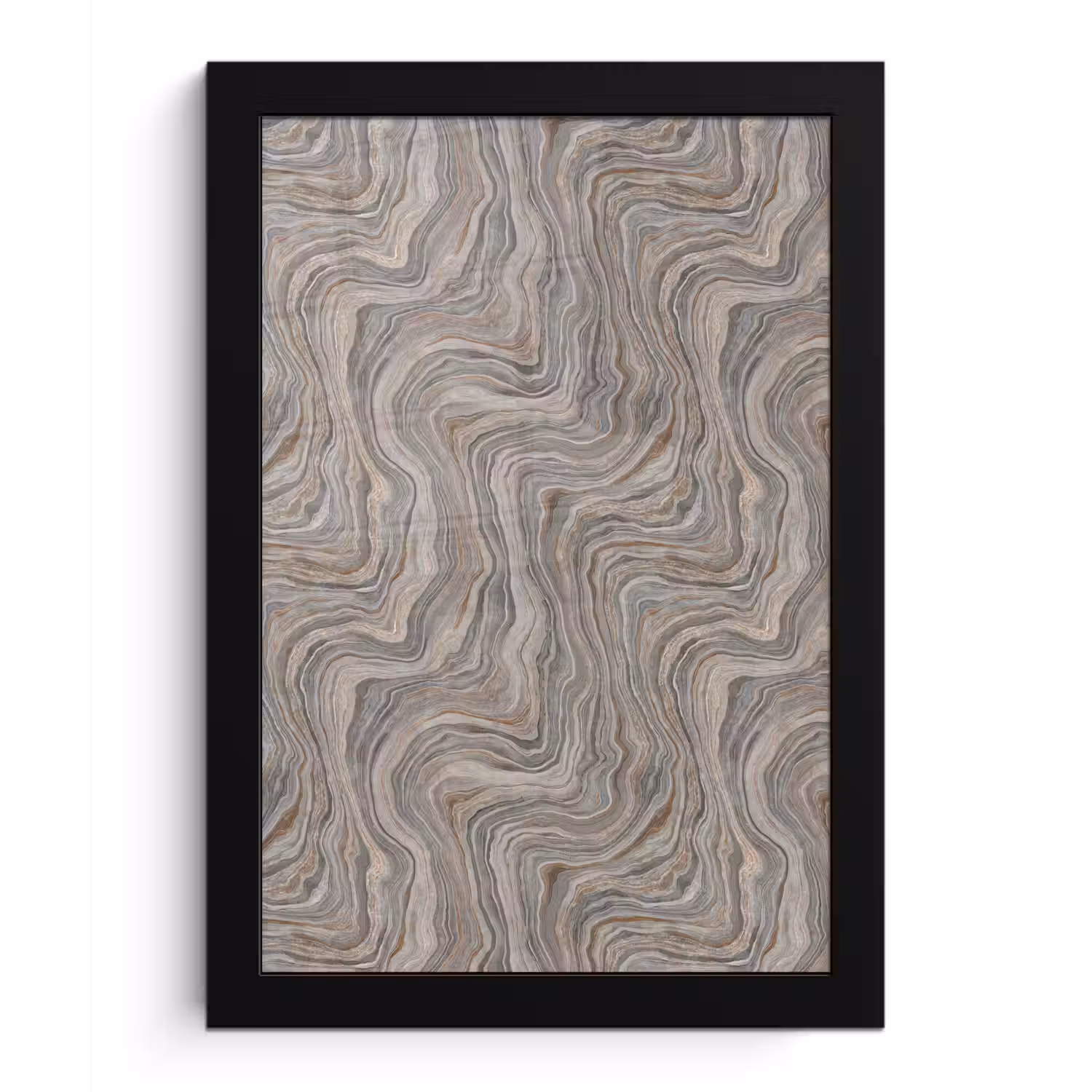 Patroon - Textuur - Grijs fotolijst zwart zonder passe partout klein 224 -3d