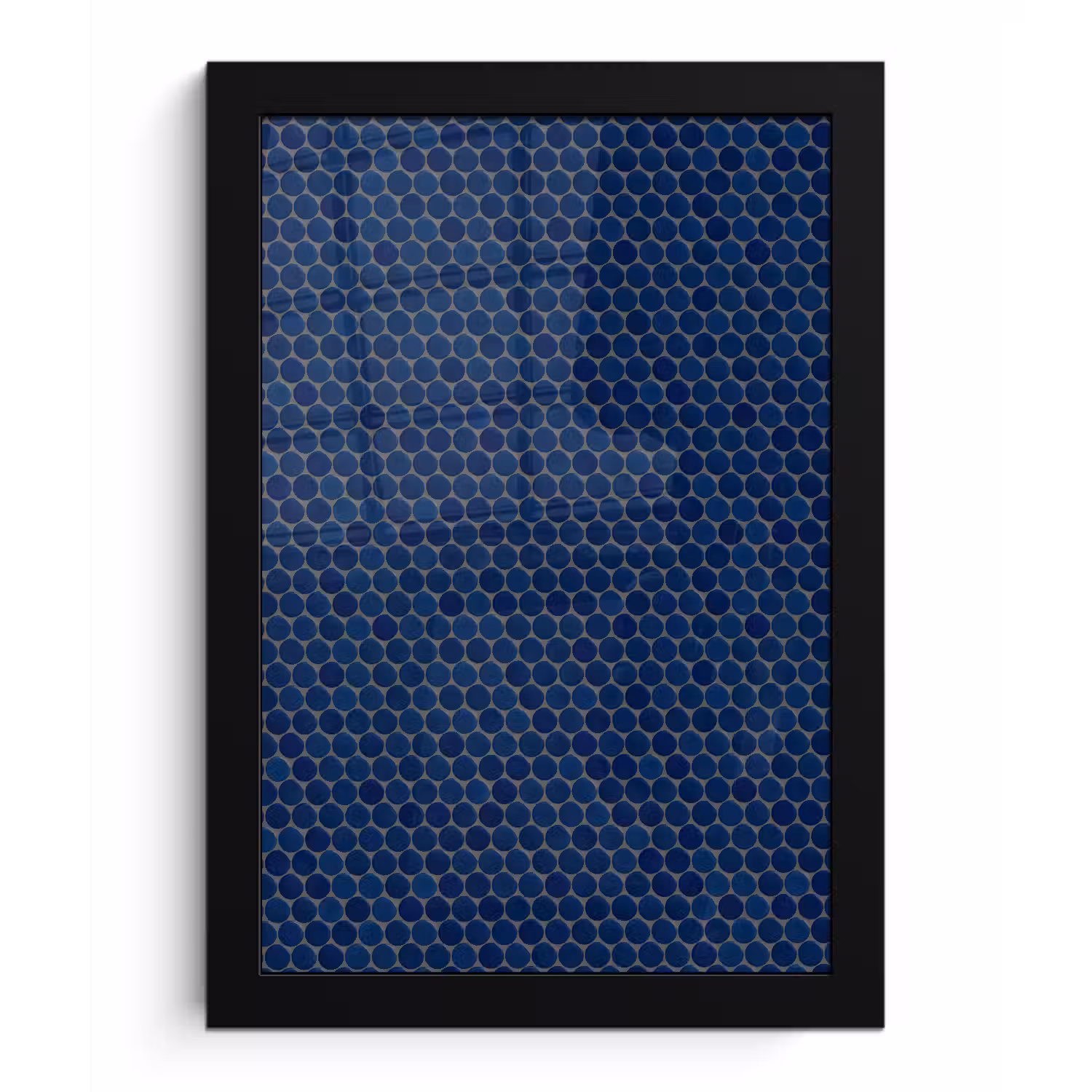 Penny - Mozaïek - Donkerblauw fotolijst zwart zonder passe partout klein 224 -3d