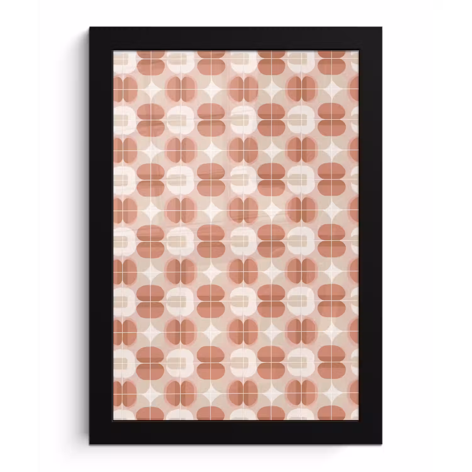 Retro - Klassiek - Roze fotolijst zwart zonder passe partout klein 224 -3d