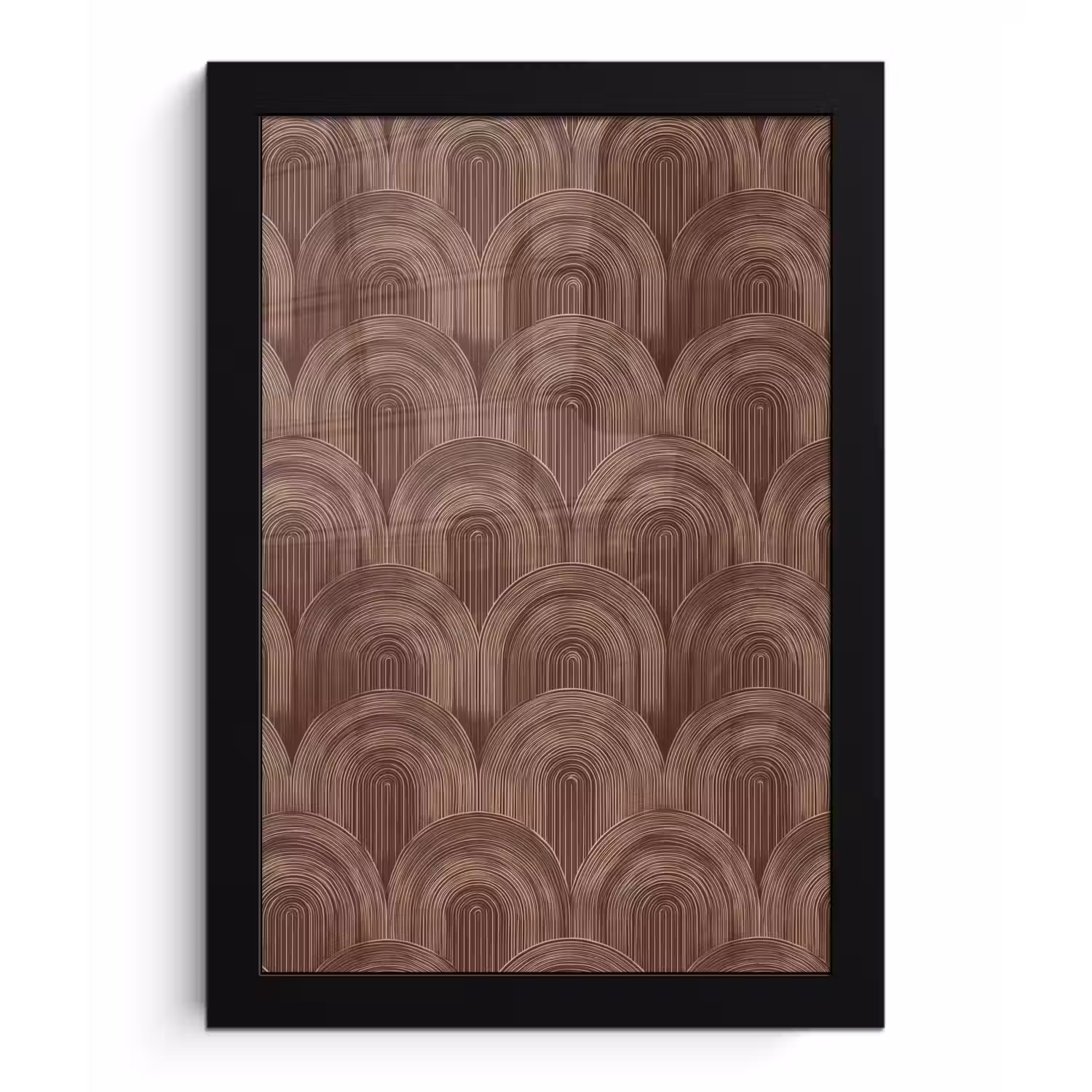 Ritmisch - Effect - Bruin fotolijst zwart zonder passe partout klein 224 -3d