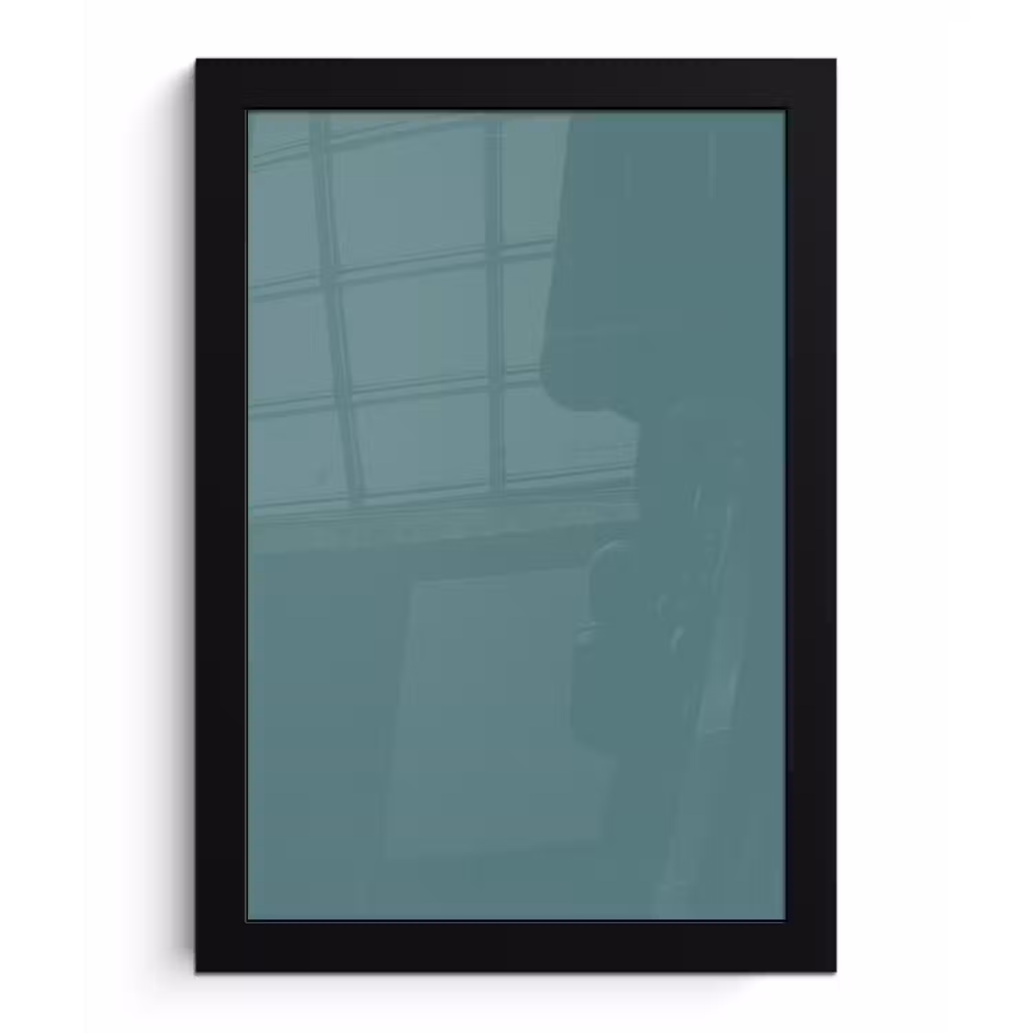 Serene - Teal - Blauw fotolijst zwart zonder passe partout klein 224 -3d