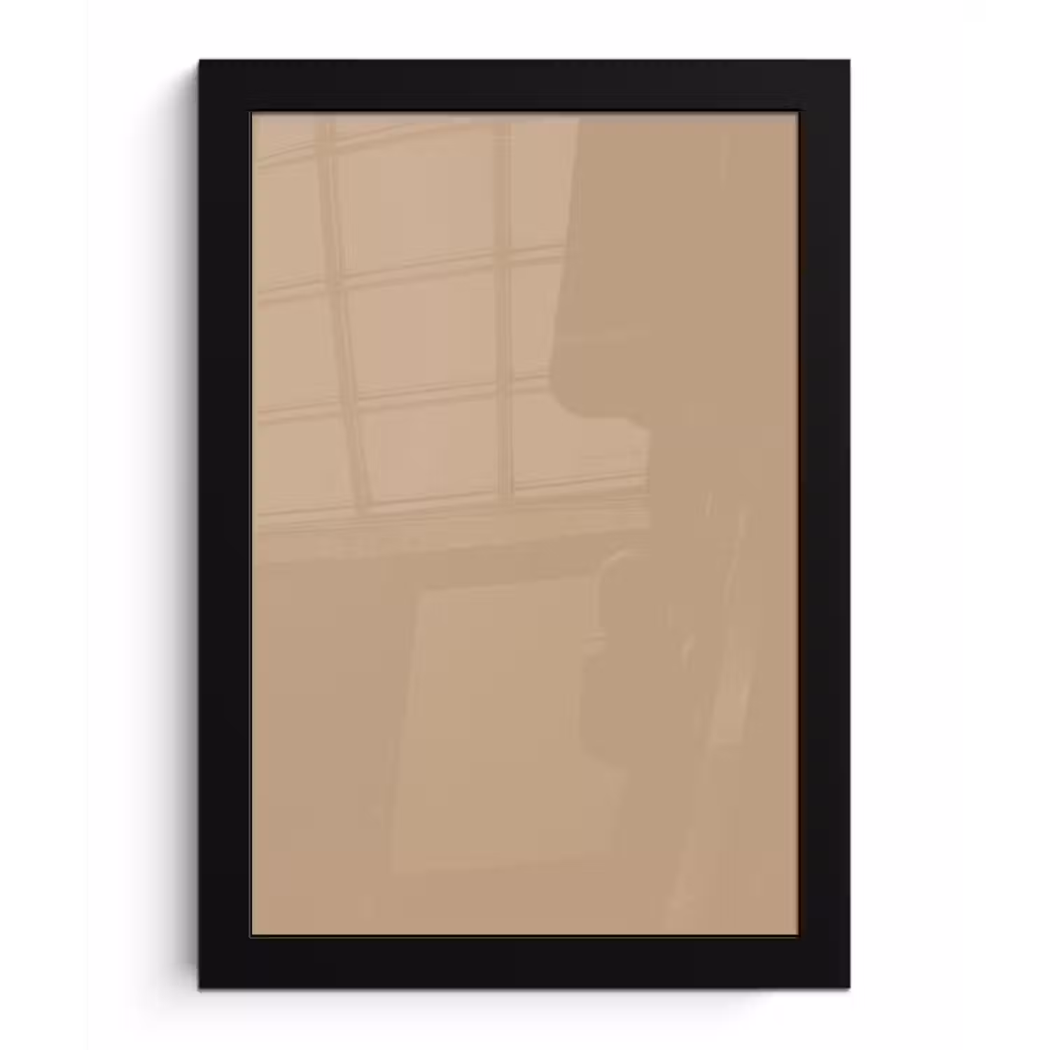 Soft - Taupe - Bruin fotolijst zwart zonder passe partout klein 224 -3d