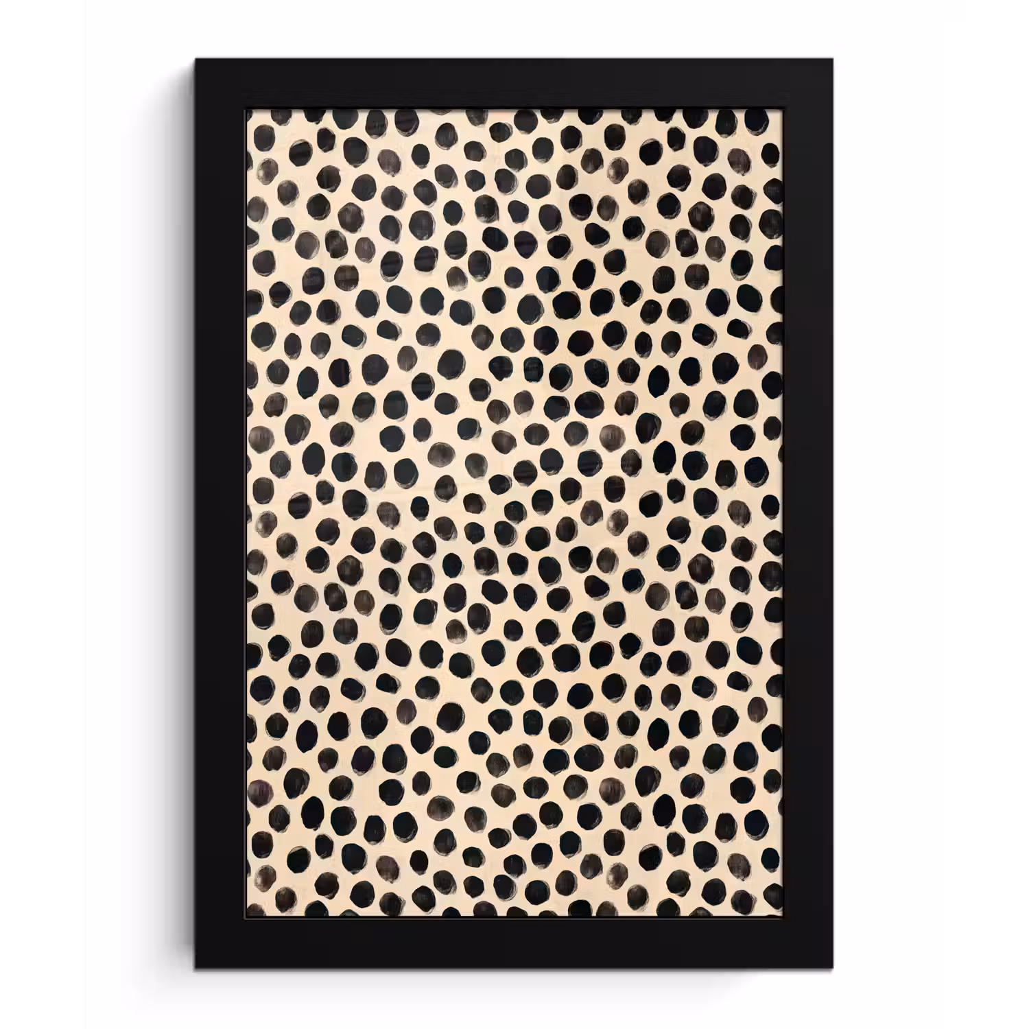 Stippen - Patroon - Zwart fotolijst zwart zonder passe partout klein 224 -3d