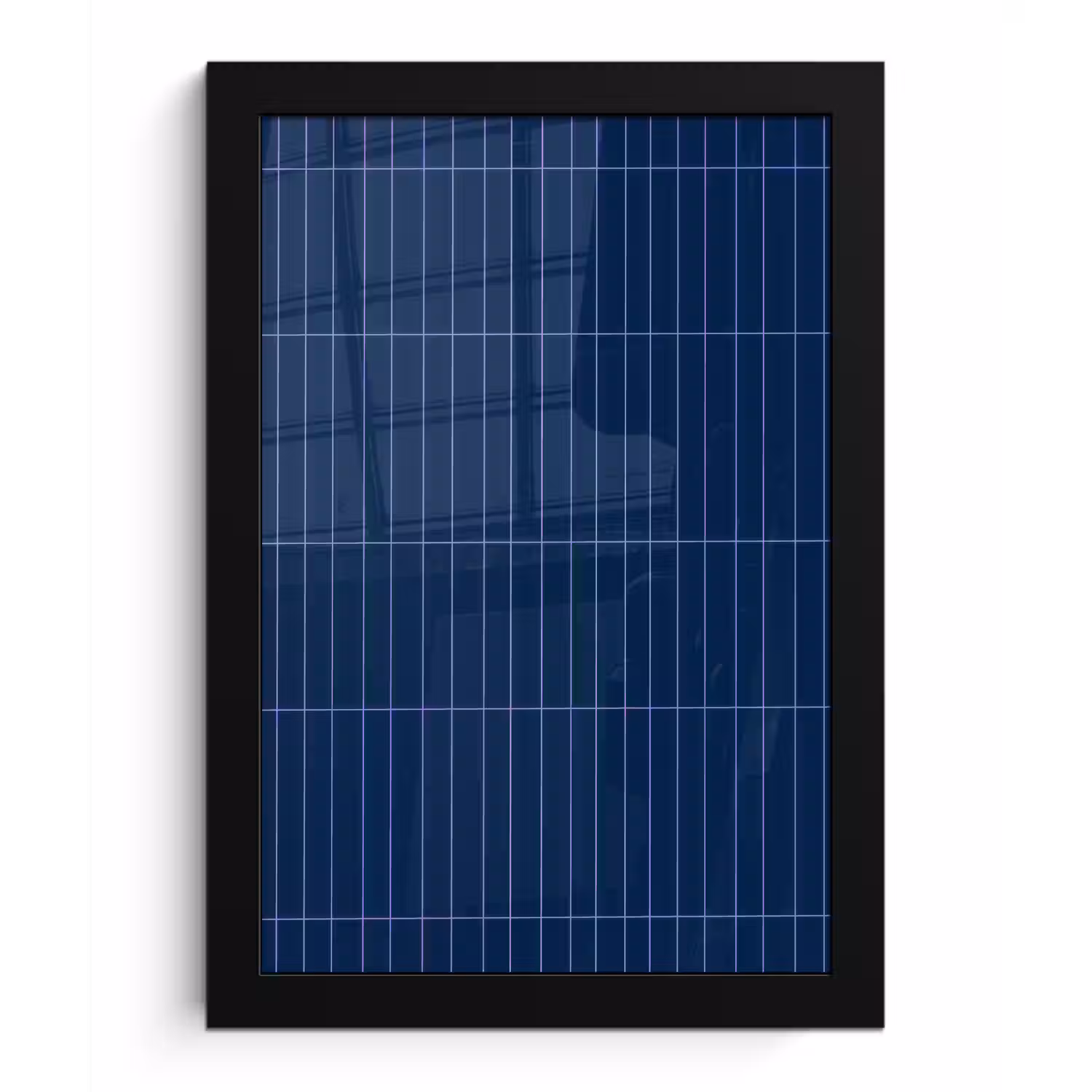 Tegels - Langwerpig - Blauw fotolijst zwart zonder passe partout klein 224 -3d