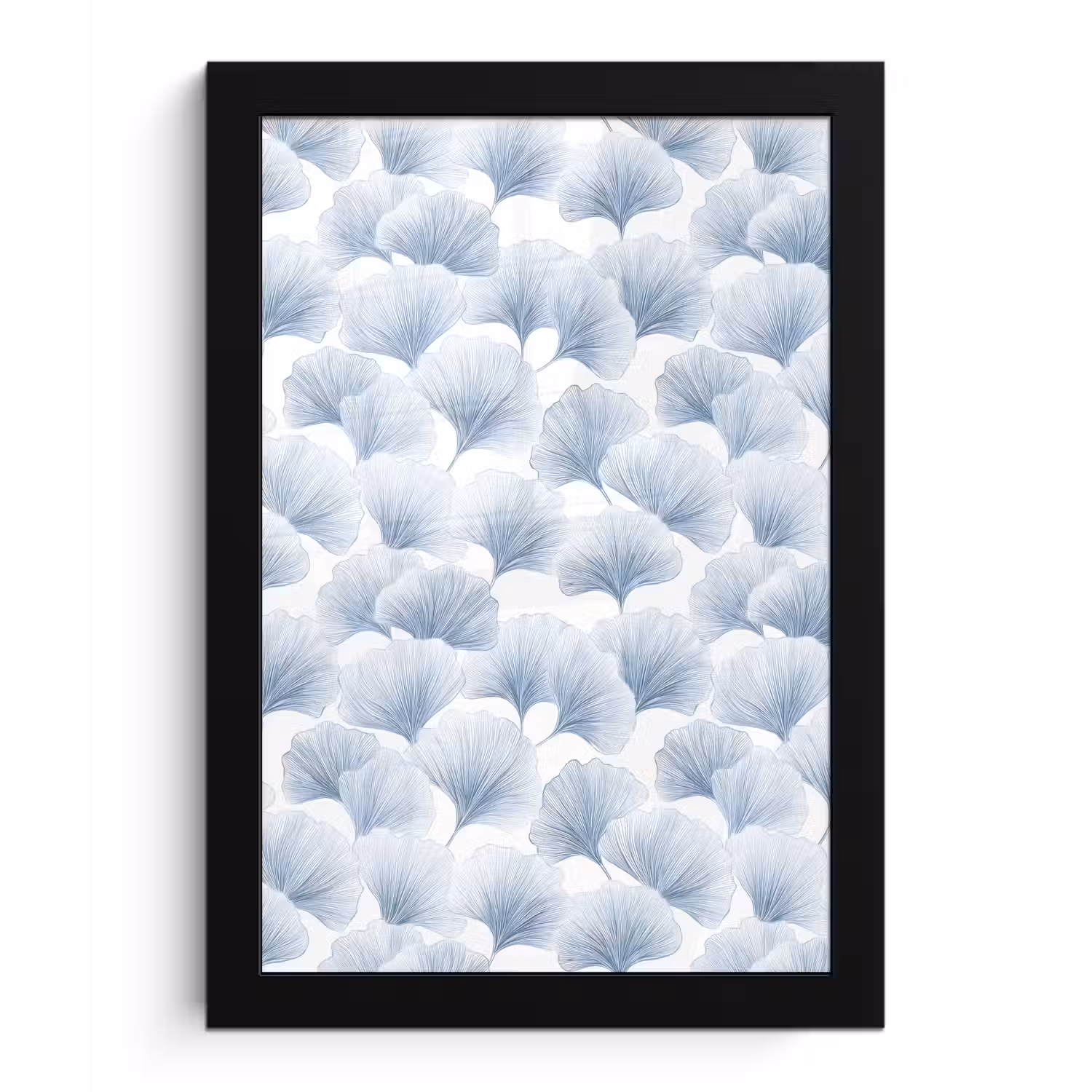 Waaier - Modern - Blauw fotolijst zwart zonder passe partout klein 224 -3d