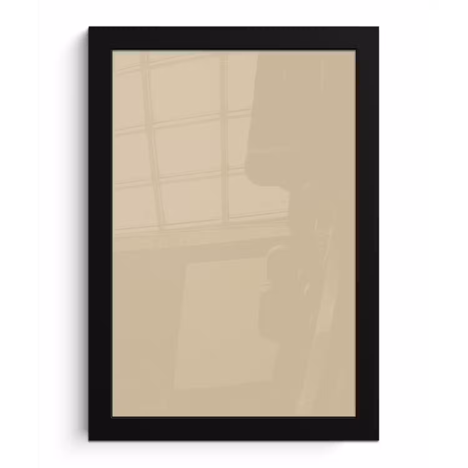 Warm - Sand - Nude fotolijst zwart zonder passe partout klein 224 -3d