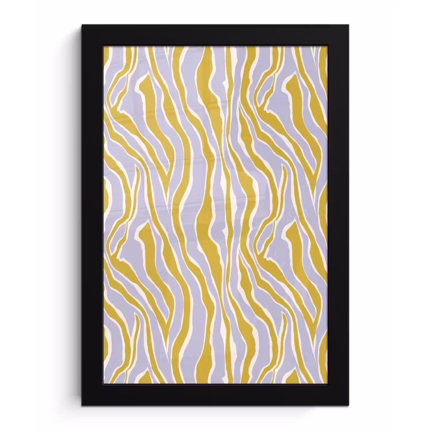 Zebra - Modern - Meerkleurig fotolijst zwart zonder passe partout klein 224 -3d