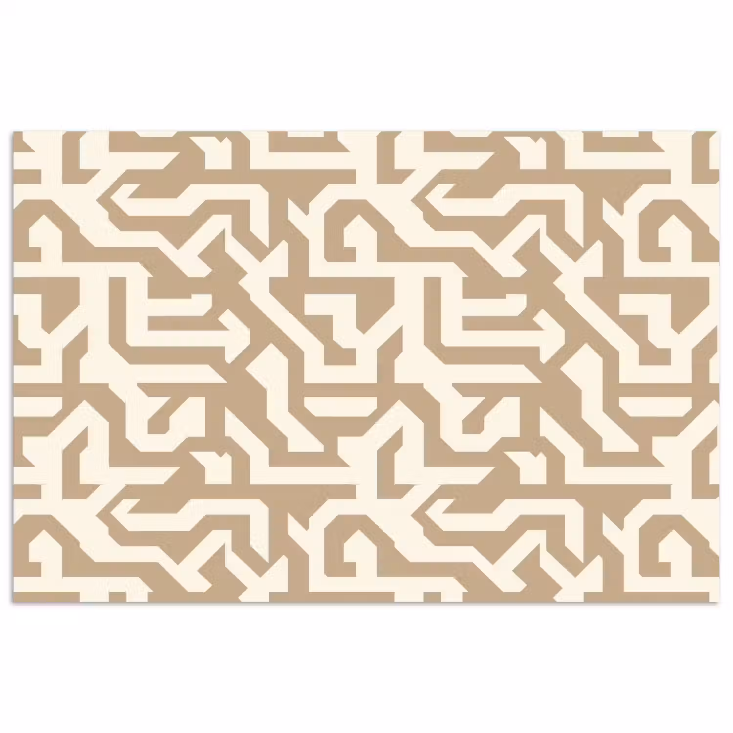 Modern - Abstract - Beige poster papier klein 62 -3d