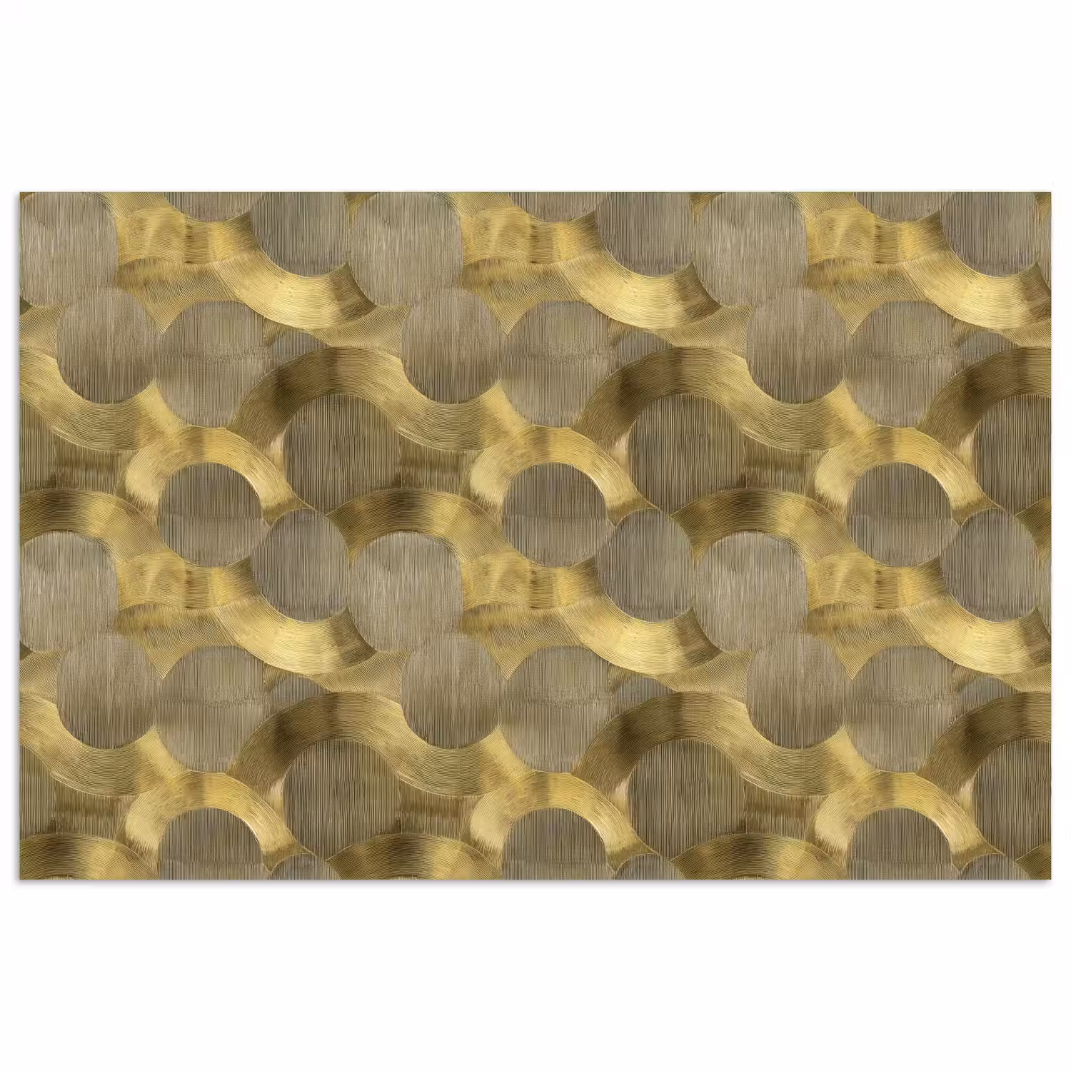 Modern - Geometrisch - Goud poster papier klein 62 -3d