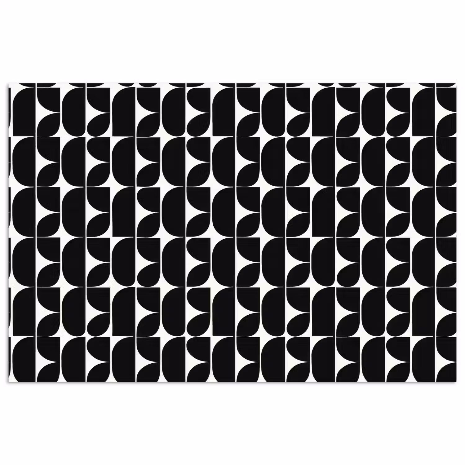 Modern - Geometrisch - Zwart poster papier klein 62 -3d
