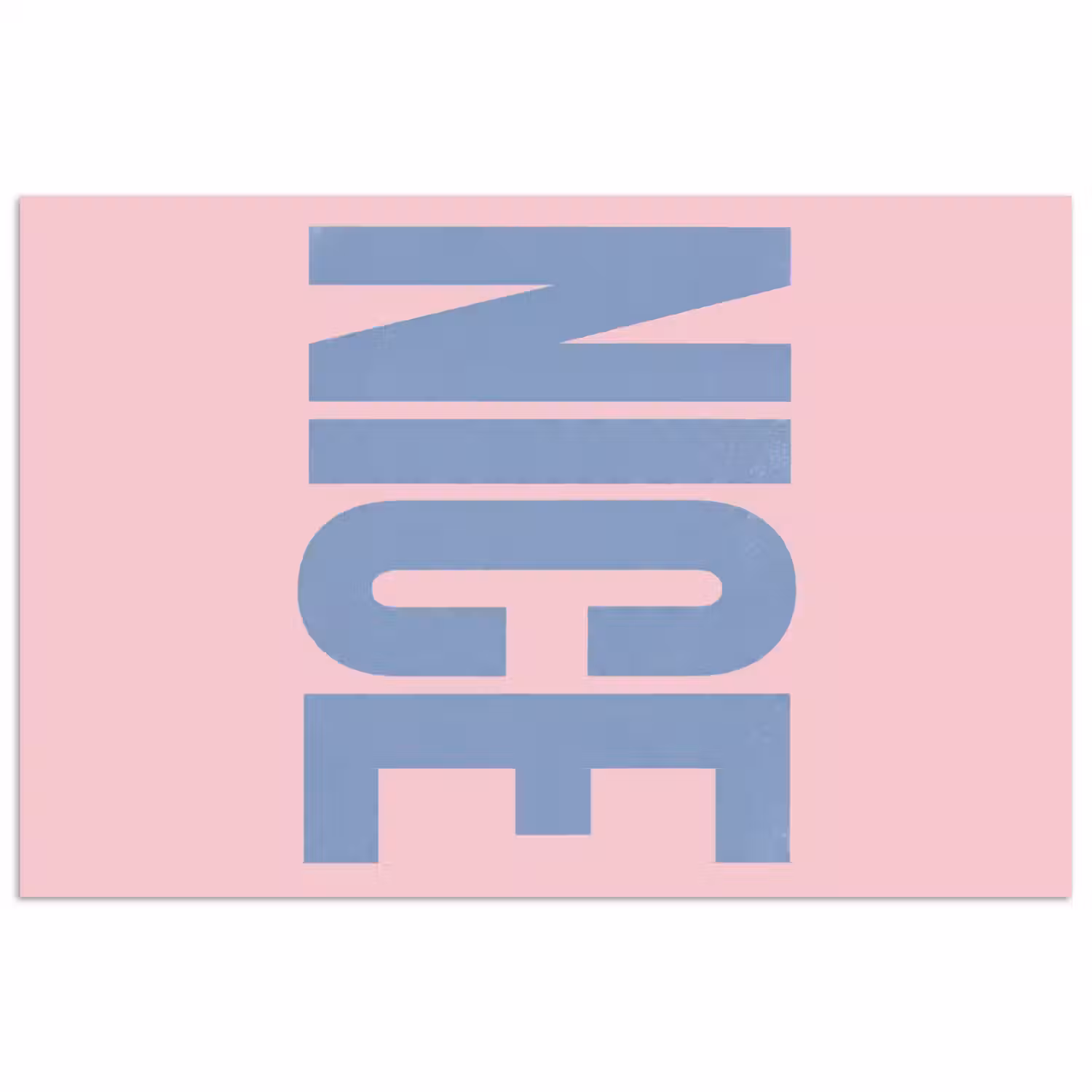Nice - Paars - Roze poster papier klein -3d