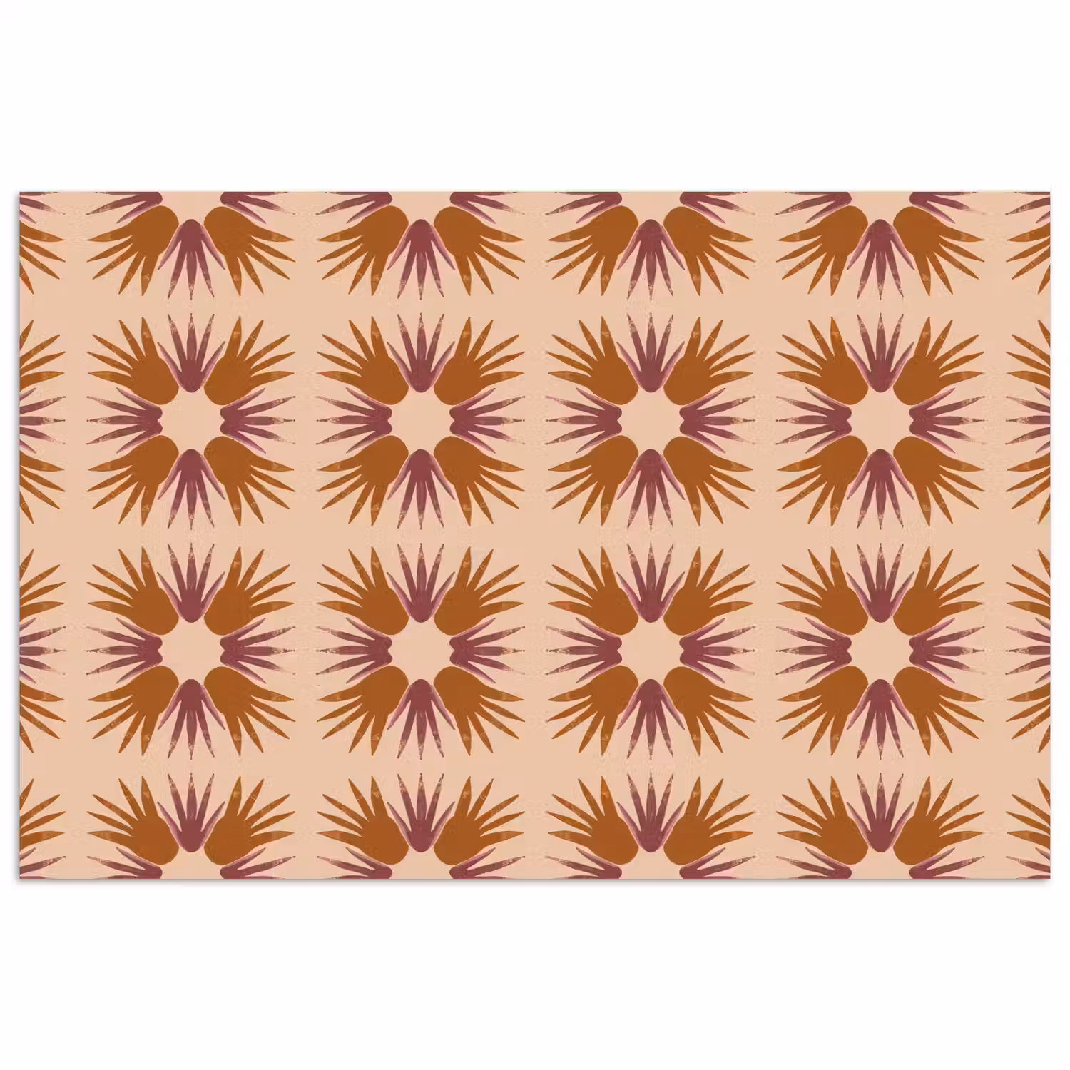 Ornament - Patroon - Oker poster papier klein 62 -3d