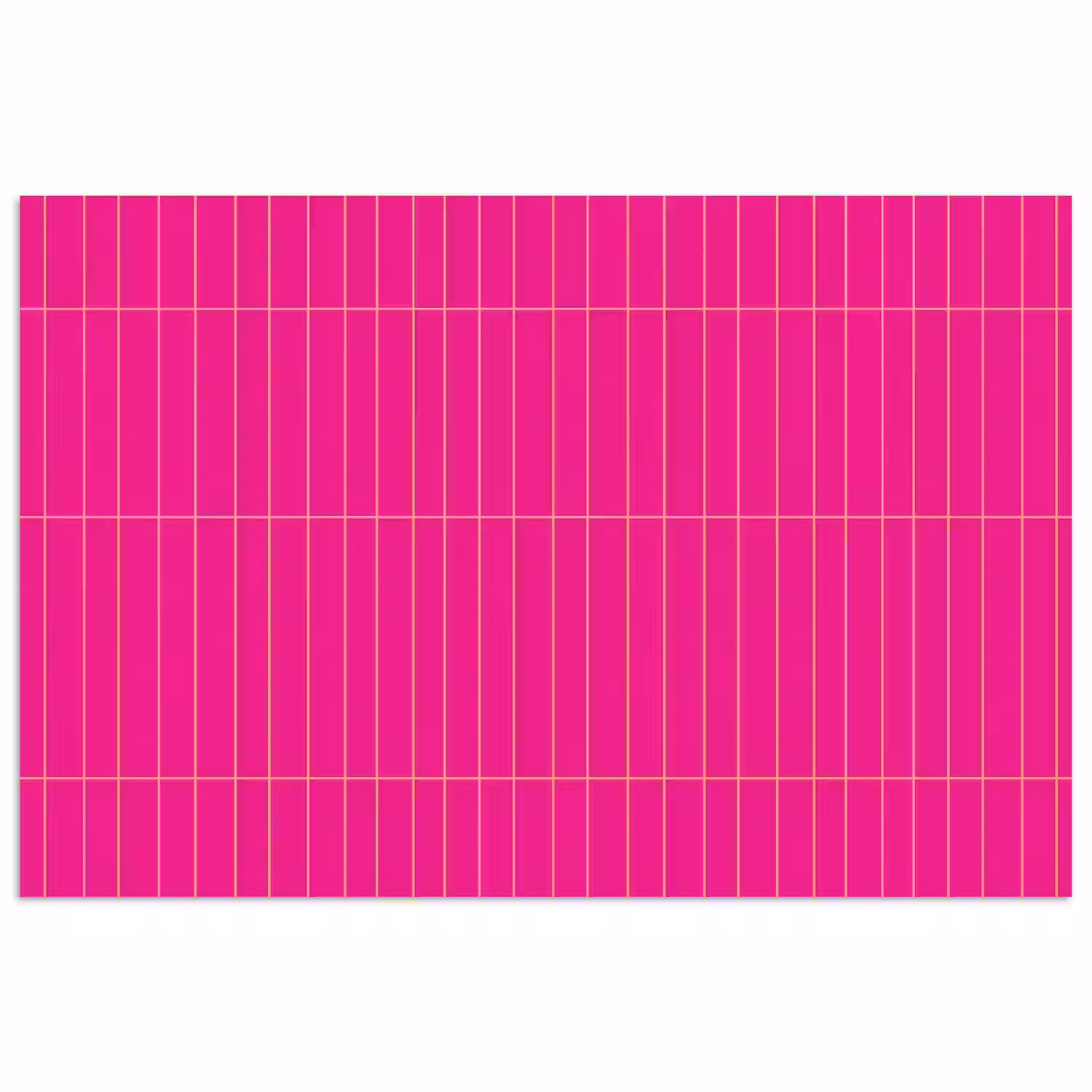 Patroon - Tegel - Magenta - Roze poster papier klein 62 -3d