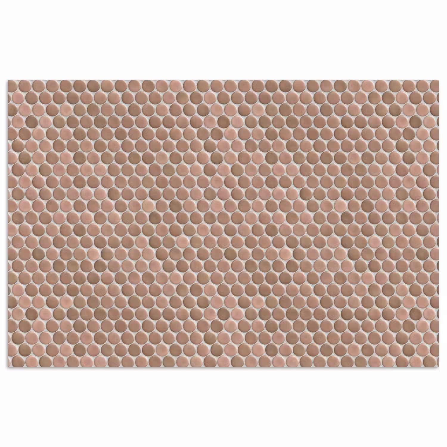 Penny - Mozaïek - Oudroze - Terracotta poster papier klein 62 -3d