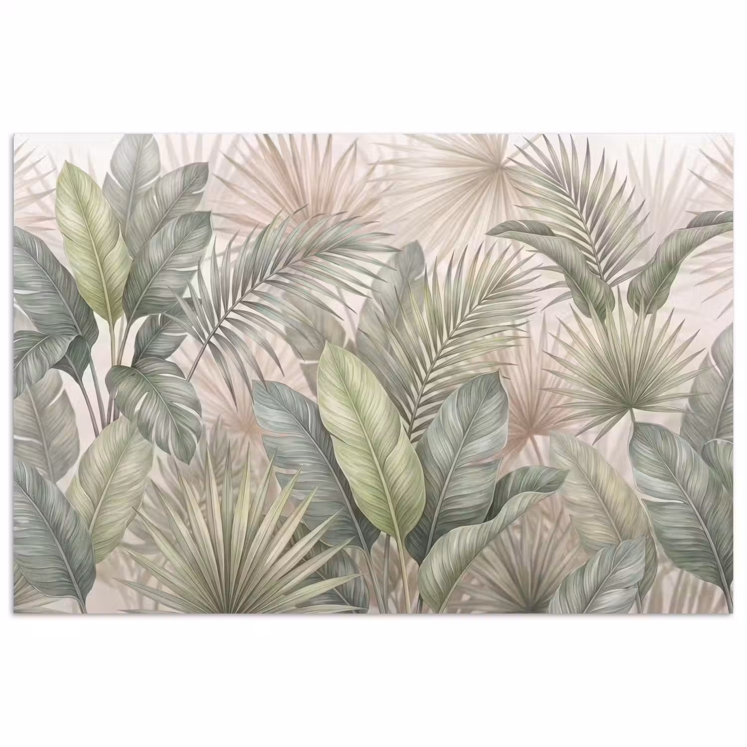 Planten - Tropisch - Bladeren - Groen - Natuur poster papier klein -3d
