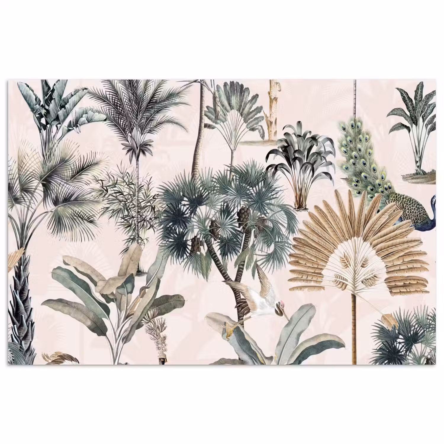 Retro - Jungle - Natuur - Dieren poster papier klein -3d