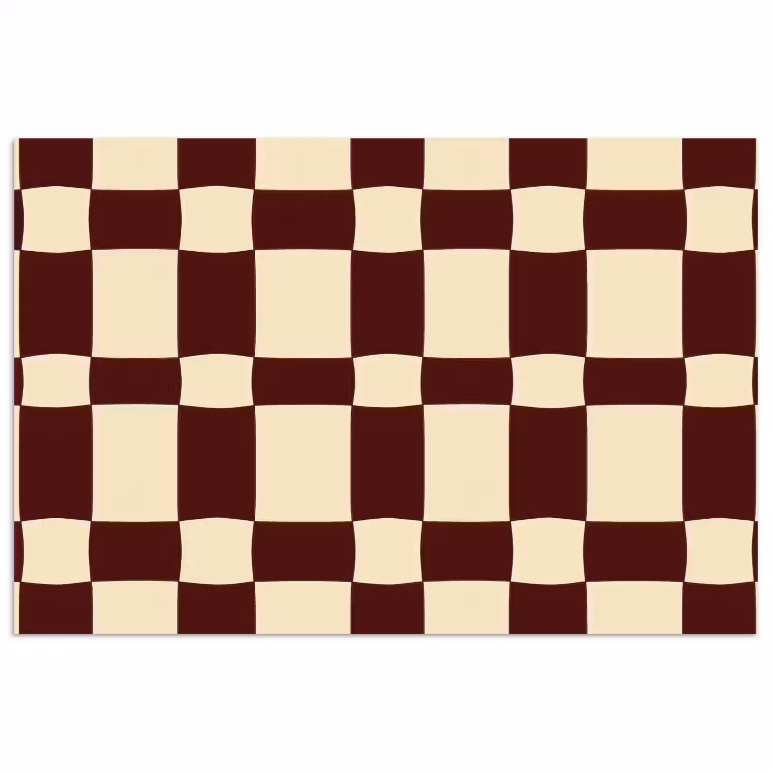 Retro - Patroon - Bruin poster papier klein 62 -3d