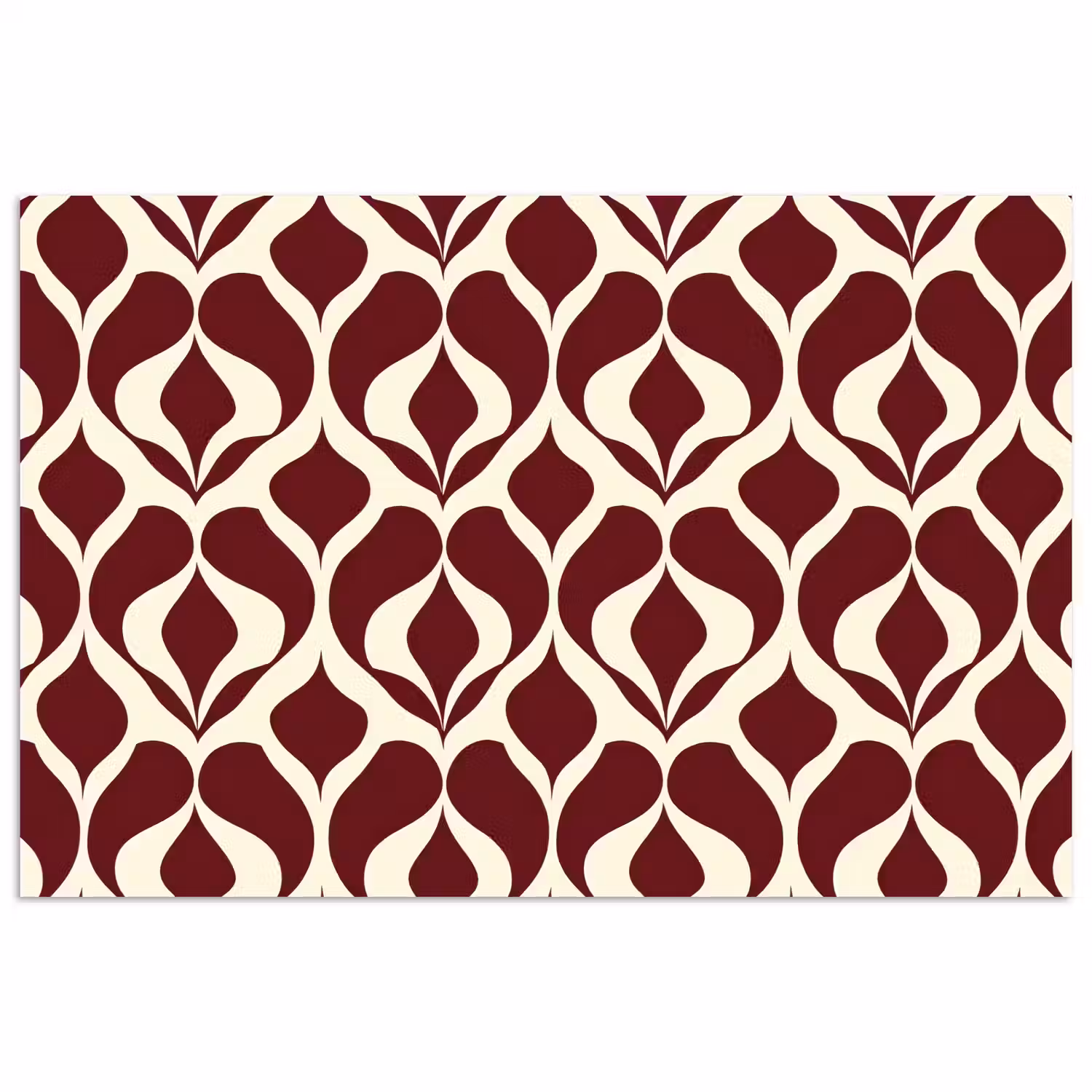 Rood - Druppelpatroon - Grafisch poster papier klein 62 -3d