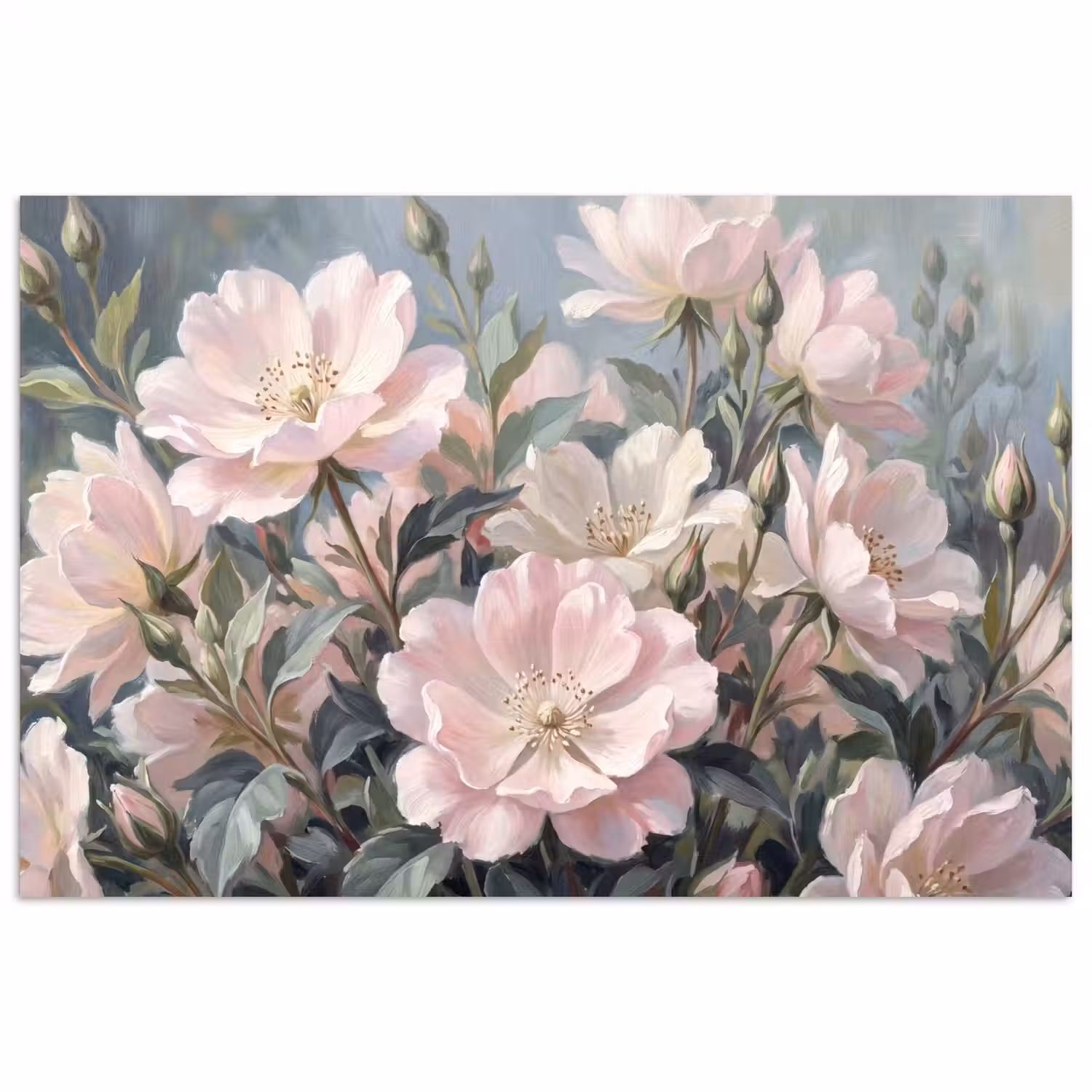 Rozen - Illustratie - Roze poster papier klein -3d