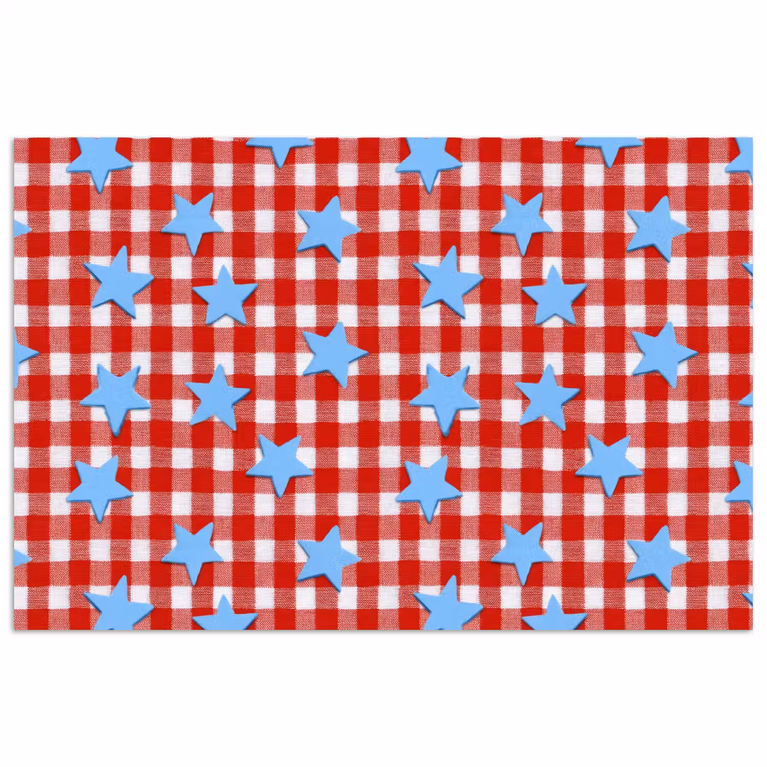 Ruit - Sterren - Rood poster papier klein 62 -3d
