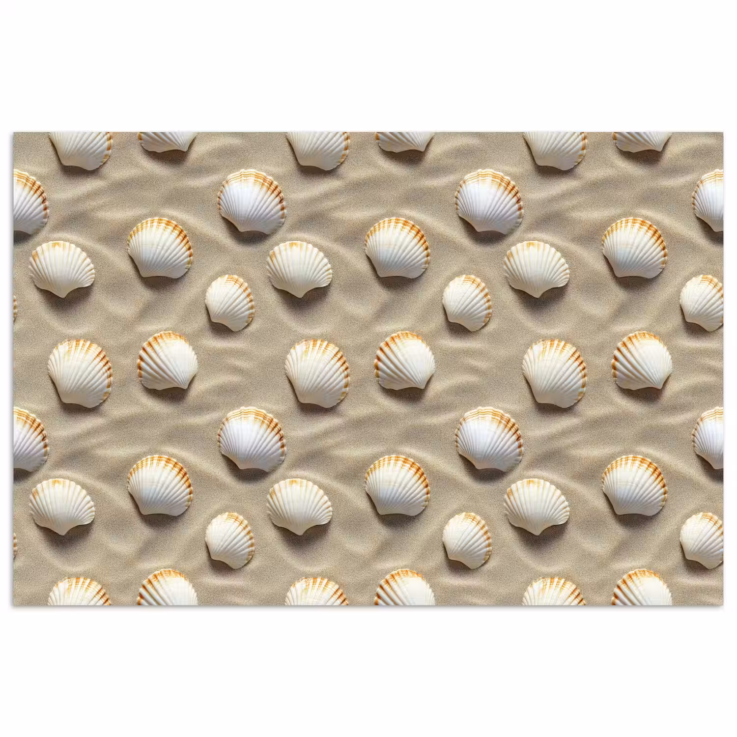 Schelpen - Zand - Maritiem poster papier klein 62 -3d