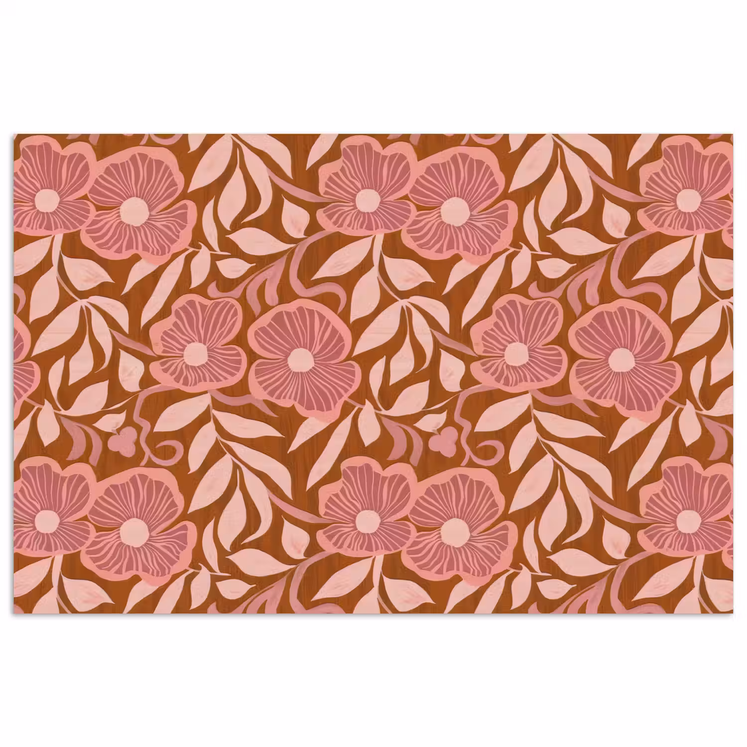 Sfeer - Bloemen - Roze poster papier klein 62 -3d