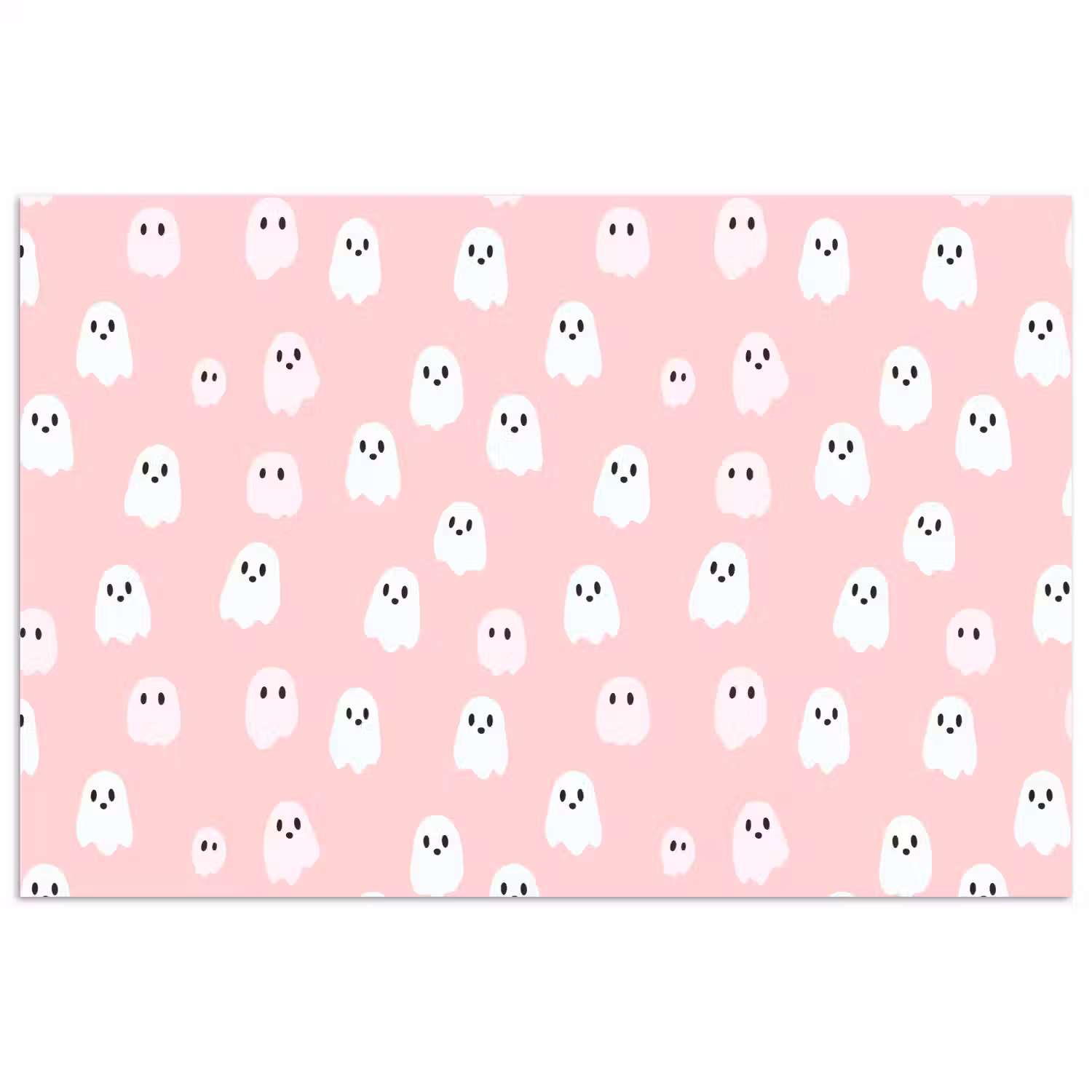 Spookjes - Patroon - Roze poster papier klein 62 -3d