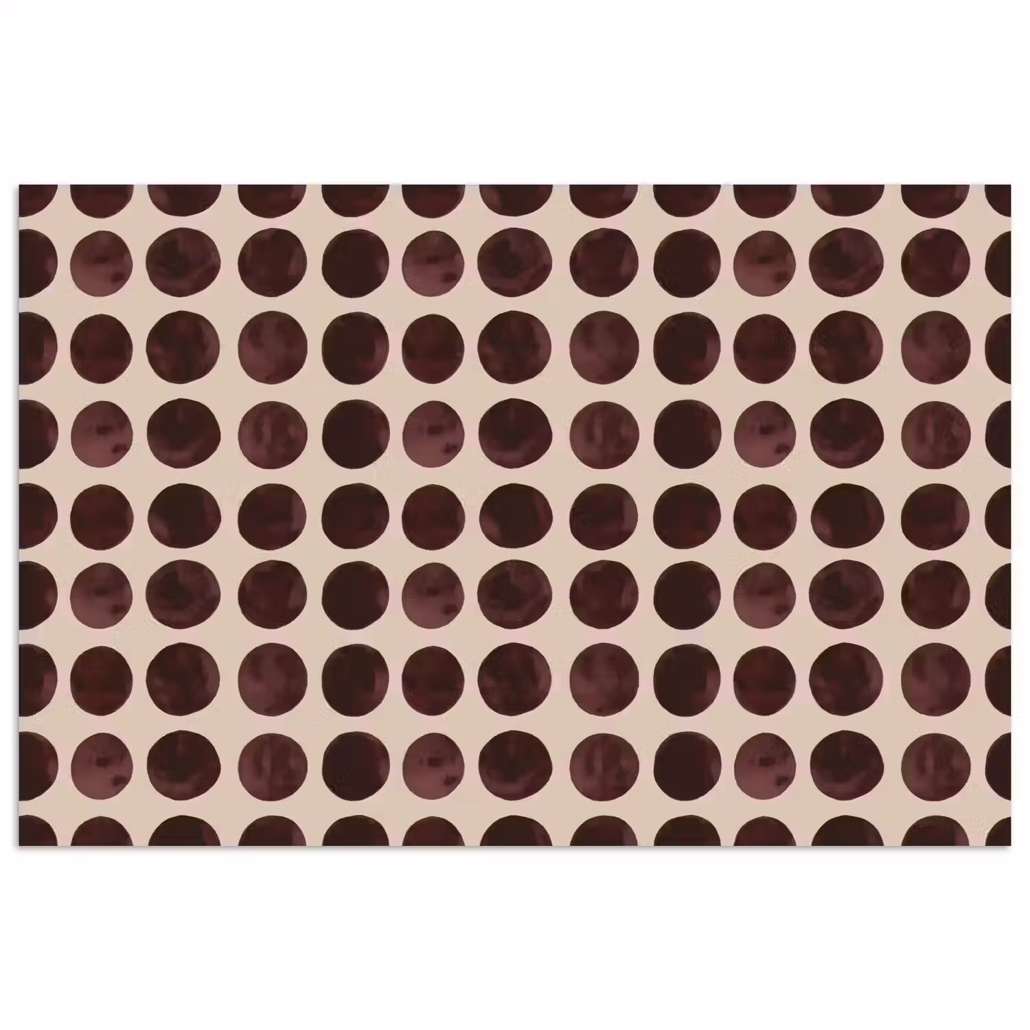 Stippen - Patroon - Bruin poster papier klein 62 -3d