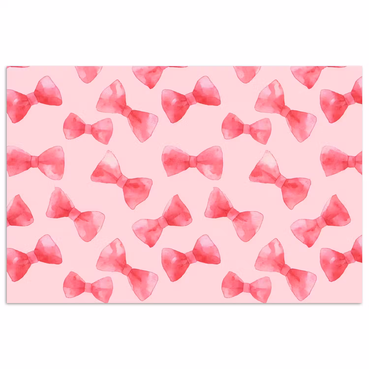 Strikken - Aquarel - Roze poster papier klein 62 -3d