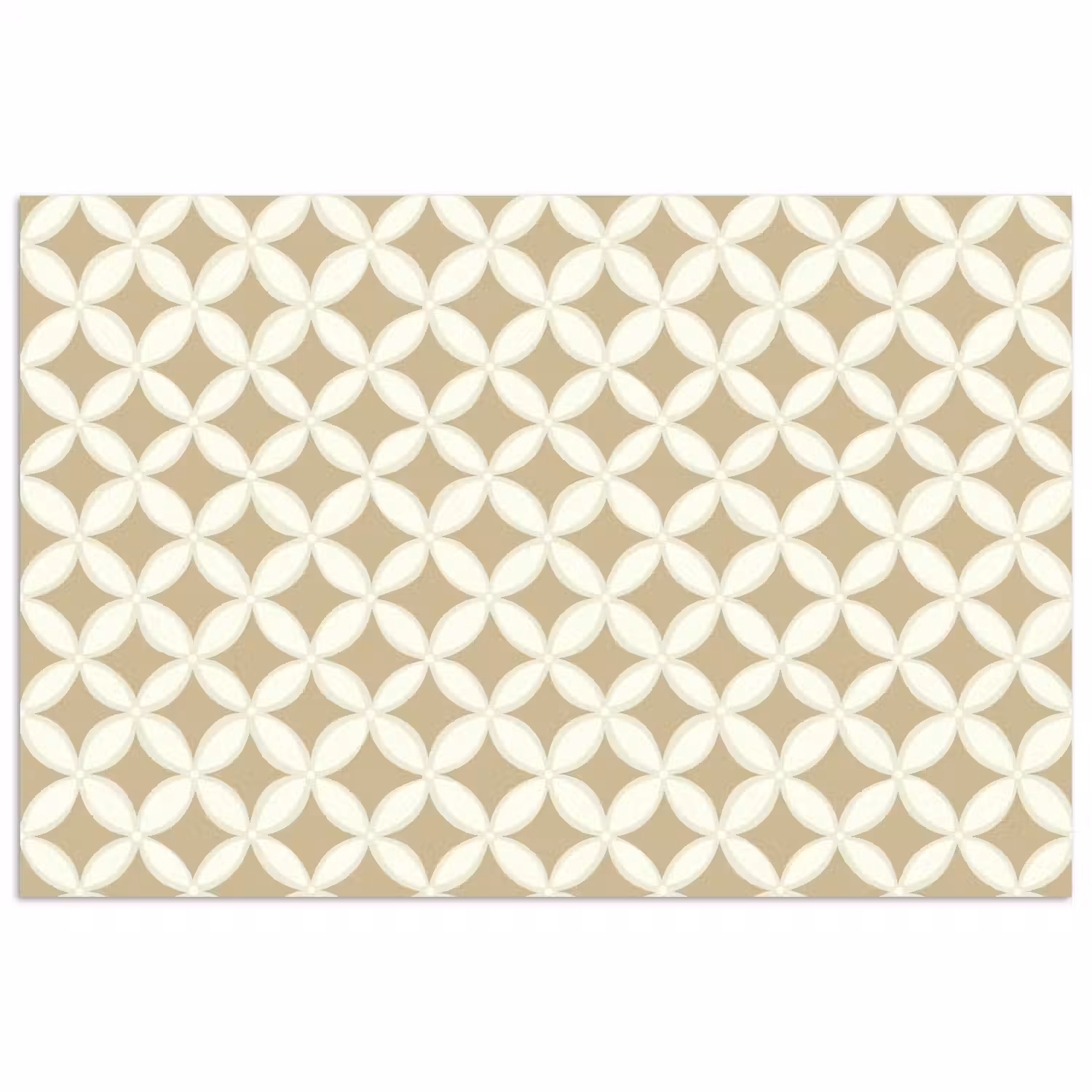 Symmetrisch - Motief - Beige poster papier klein 62 -3d