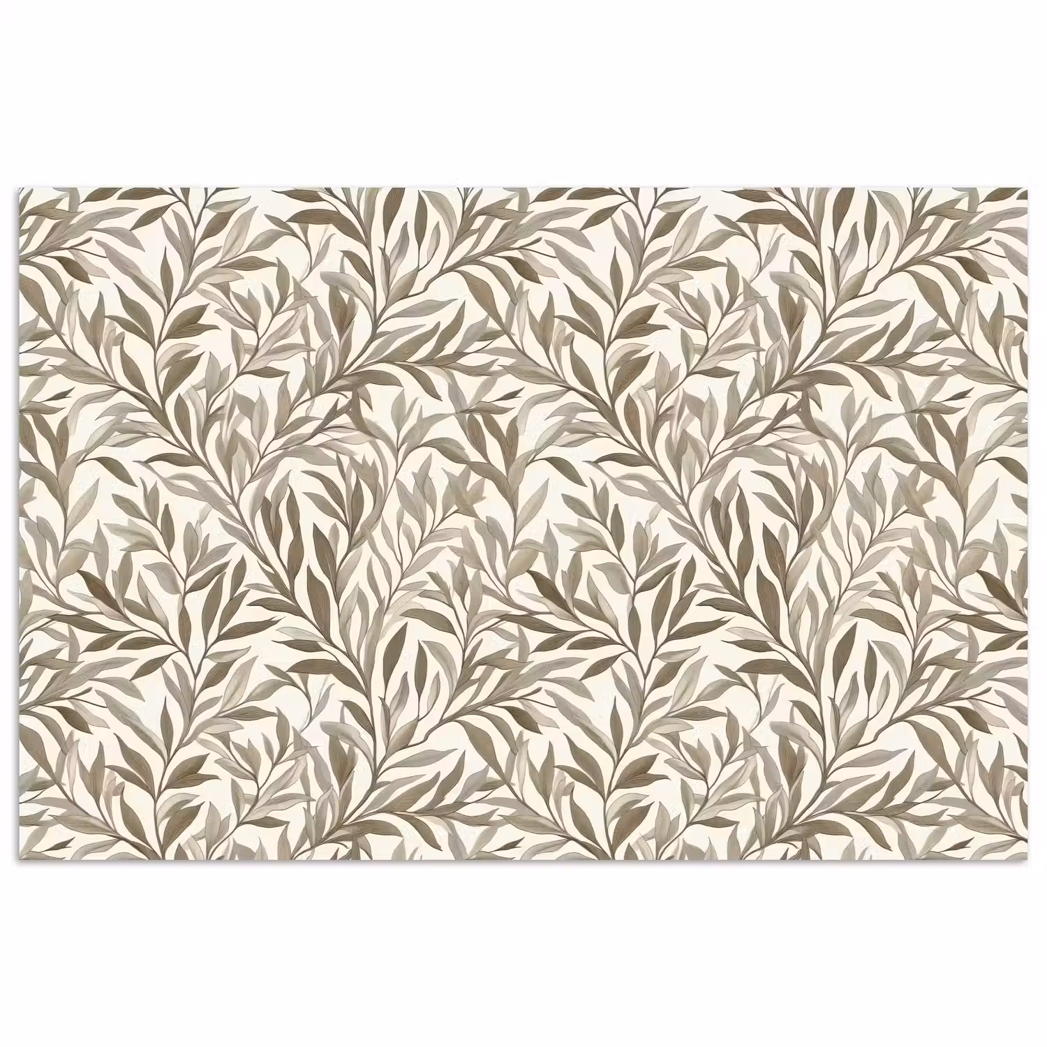 Takken - Botanisch - Taupe poster papier klein 62 -3d