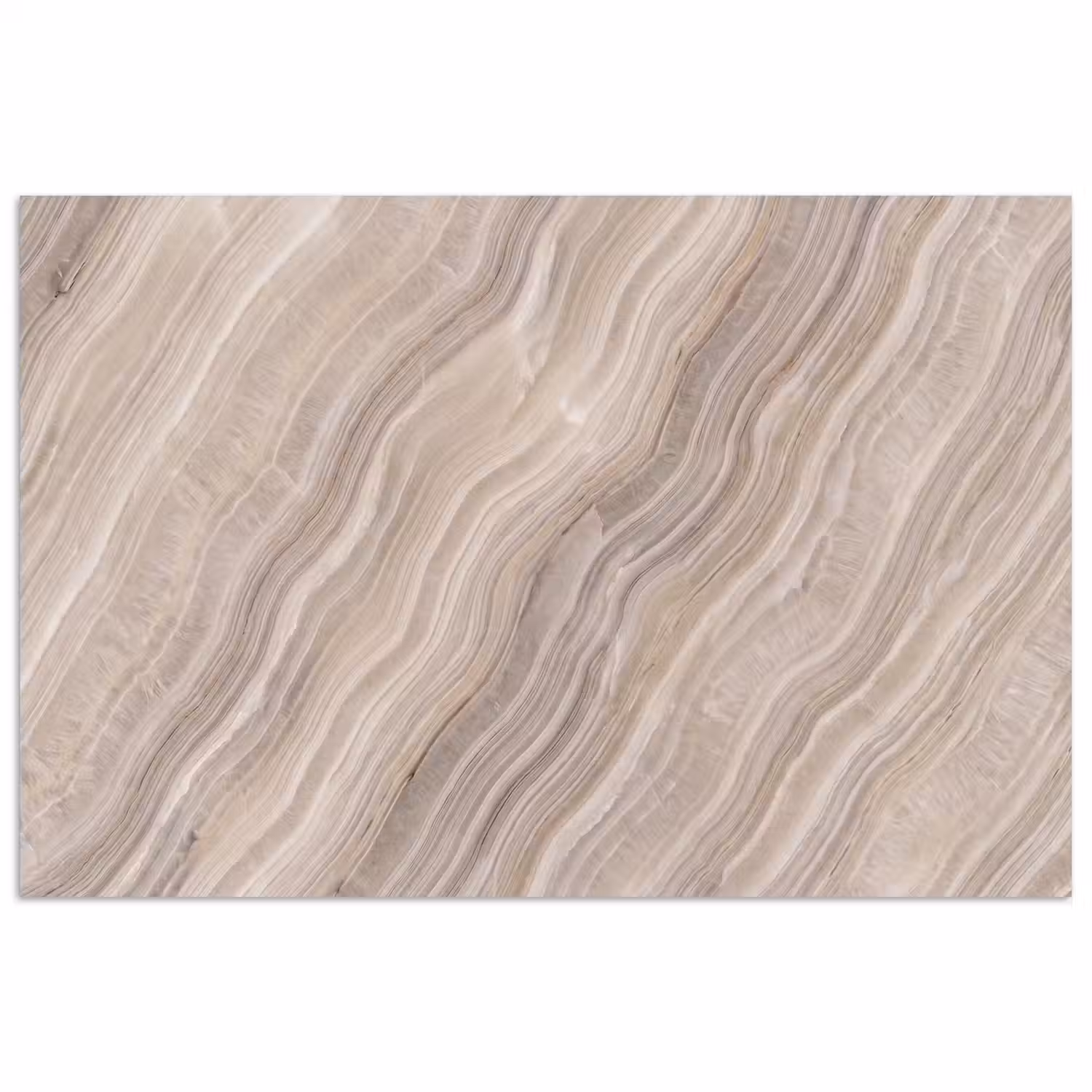 Textuur - Golvend - Abstract - Modern - Beige poster papier klein -3d