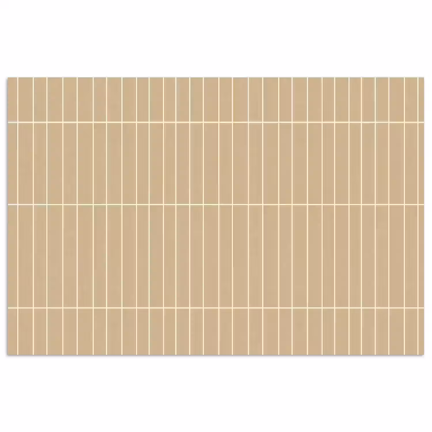 Verticaal - Wandtegel - Zand - Beige poster papier klein 62 -3d