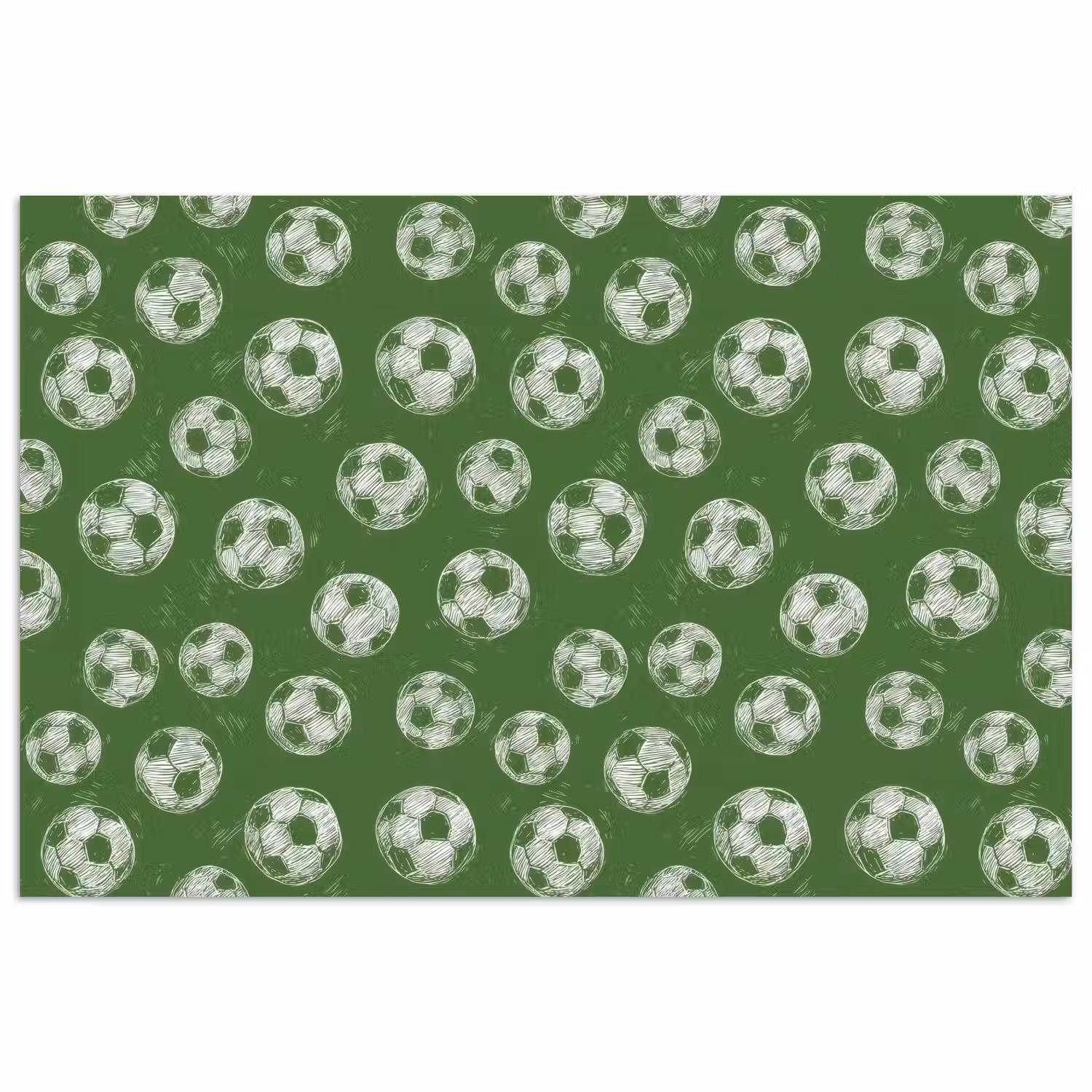 Voetbal - Sport - Groen poster papier klein 62 -3d