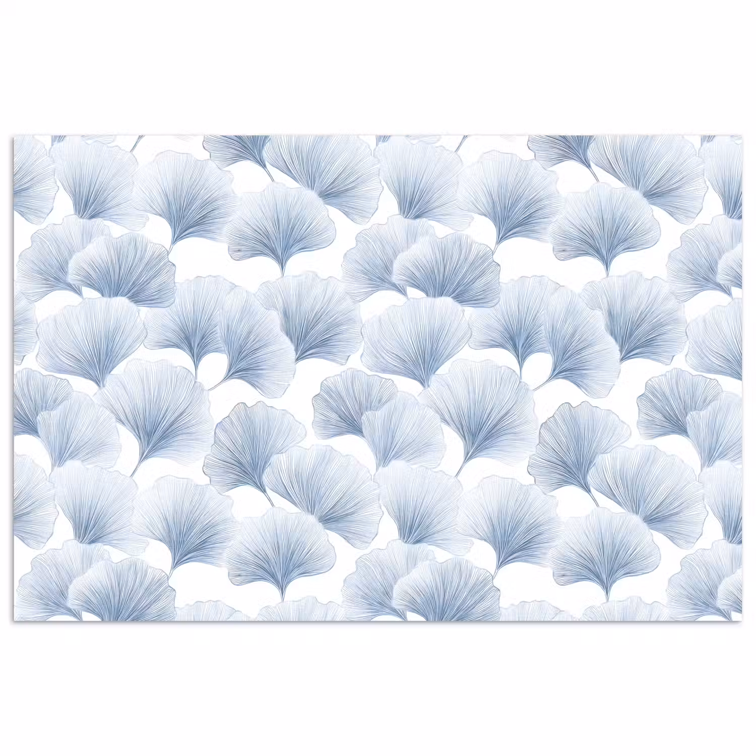 Waaier - Modern - Blauw poster papier klein 62 -3d