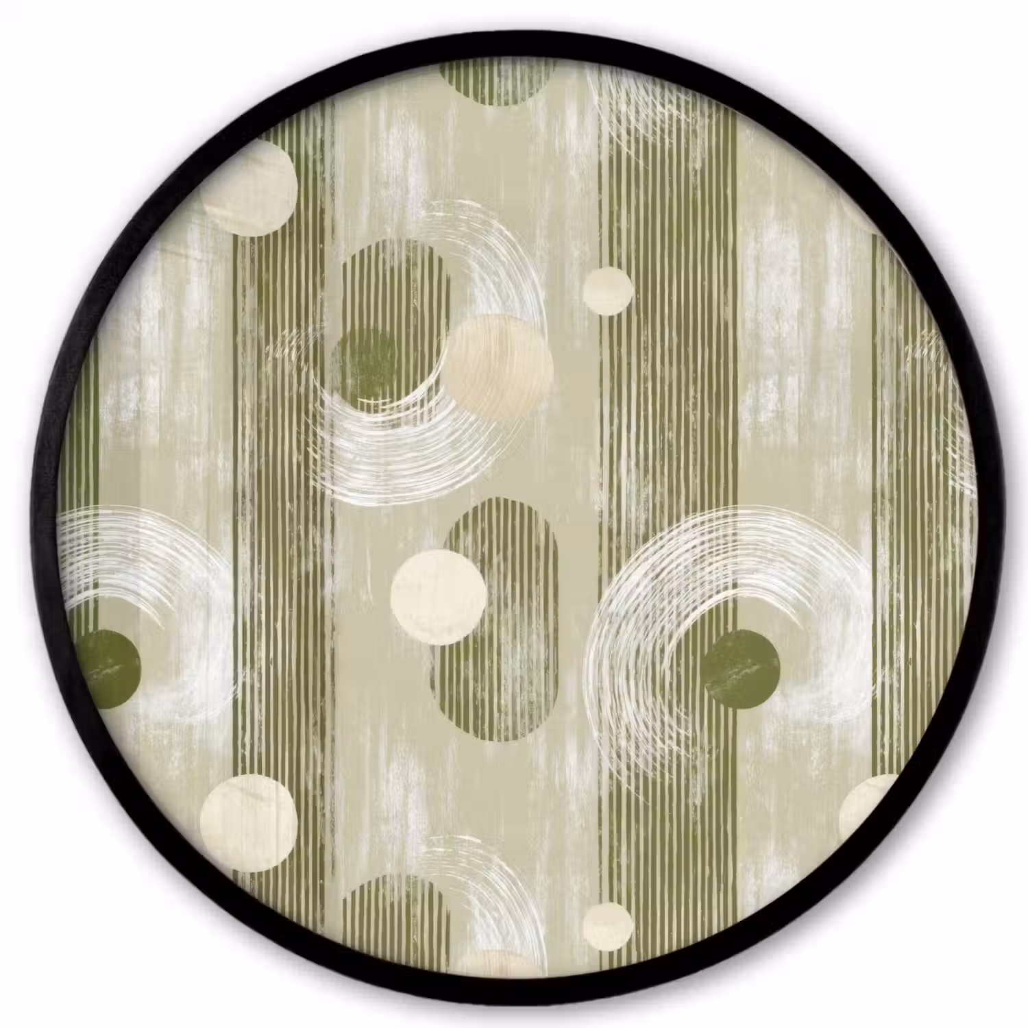 Artistiek - Modern - Groen Fotolijst rond zonder passe partout klein 856 -3d
