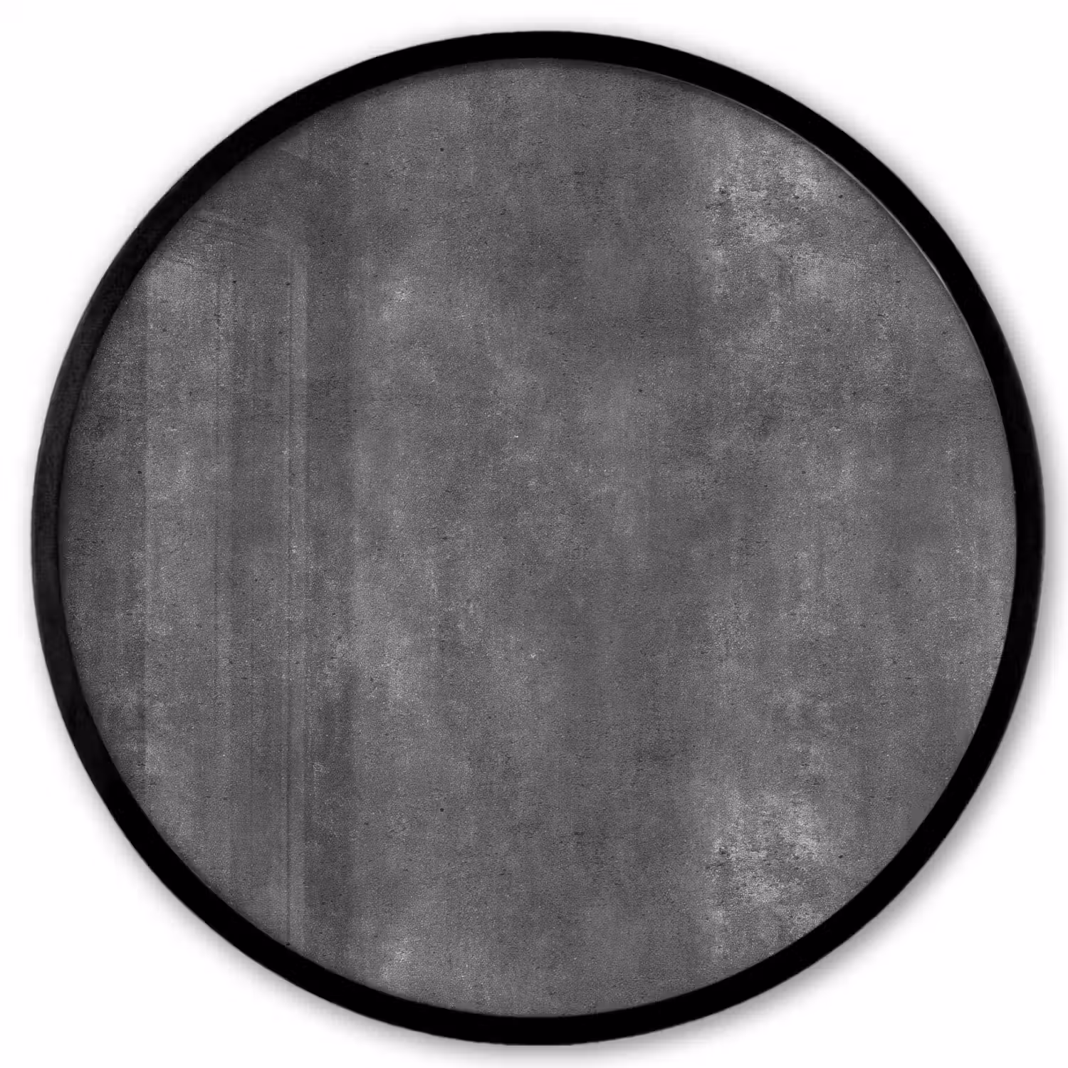 Donkergrijs - Ruw - Beton Fotolijst rond zonder passe partout klein 856 -3d
