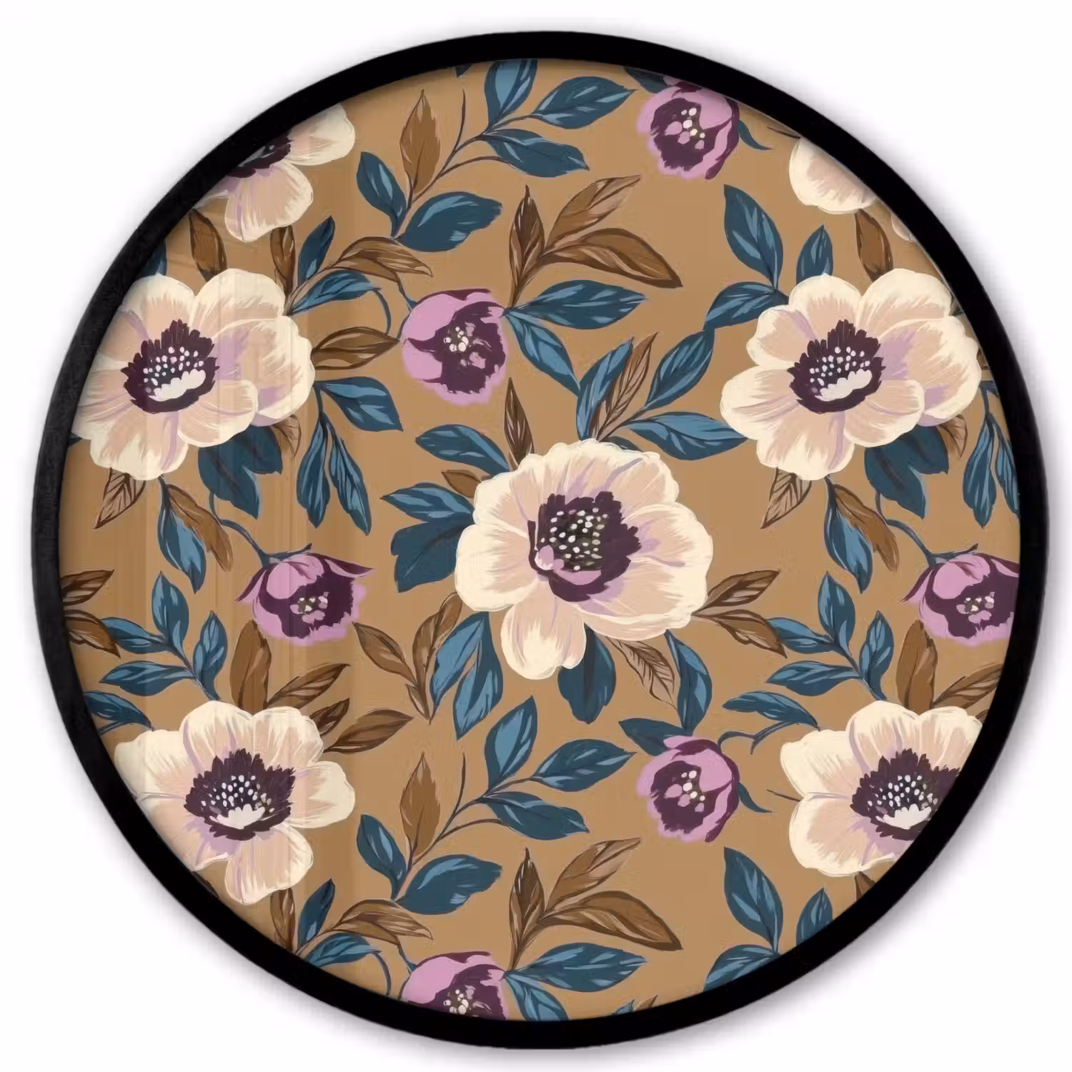 Floraal - Stilleven - Kleurrijk Fotolijst rond zonder passe partout klein 856 -3d